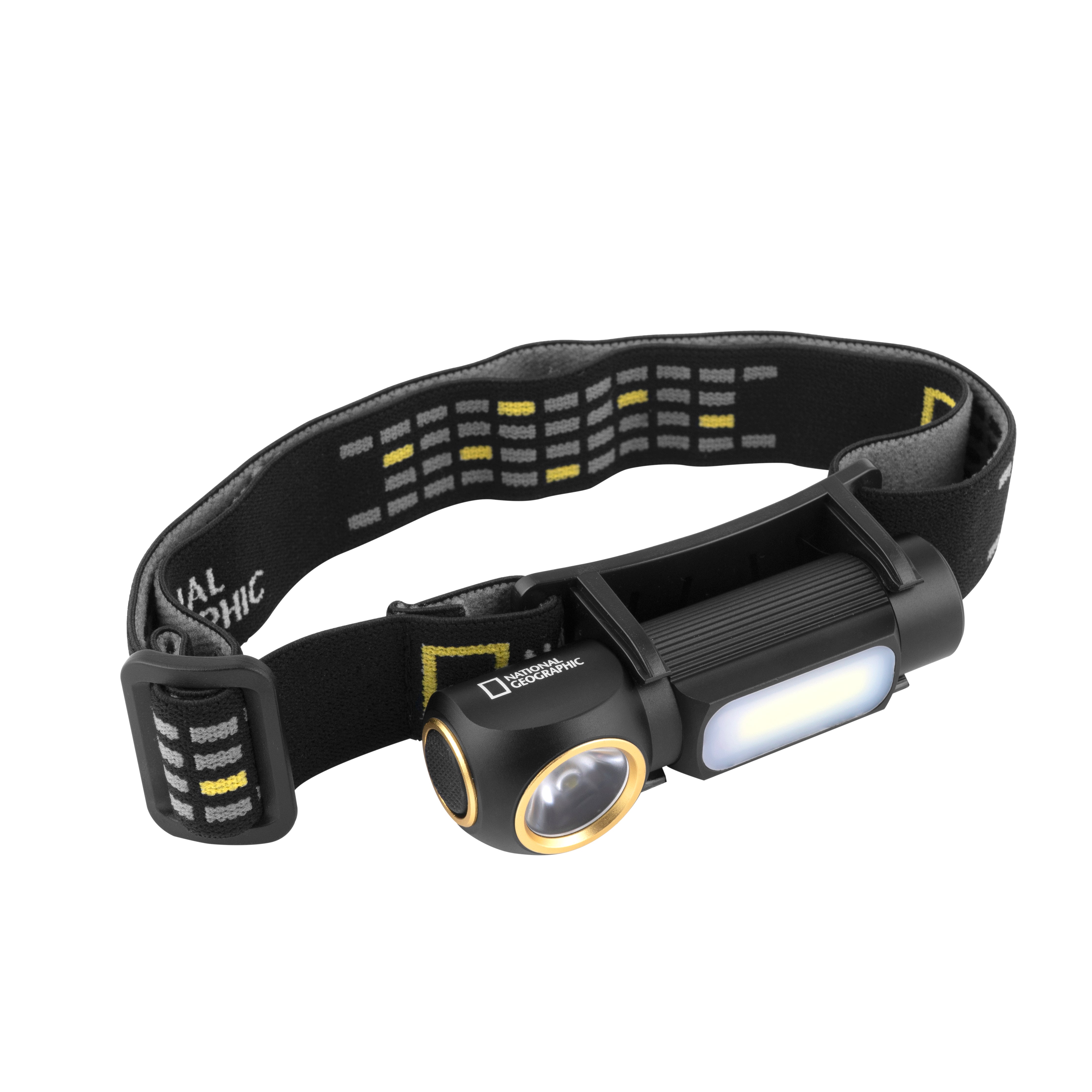 National Geographic LED Headlamp Rechargeable - 300 Lumens Bright Headlight for Camping, Hiking, Running & Outdoor Adventures