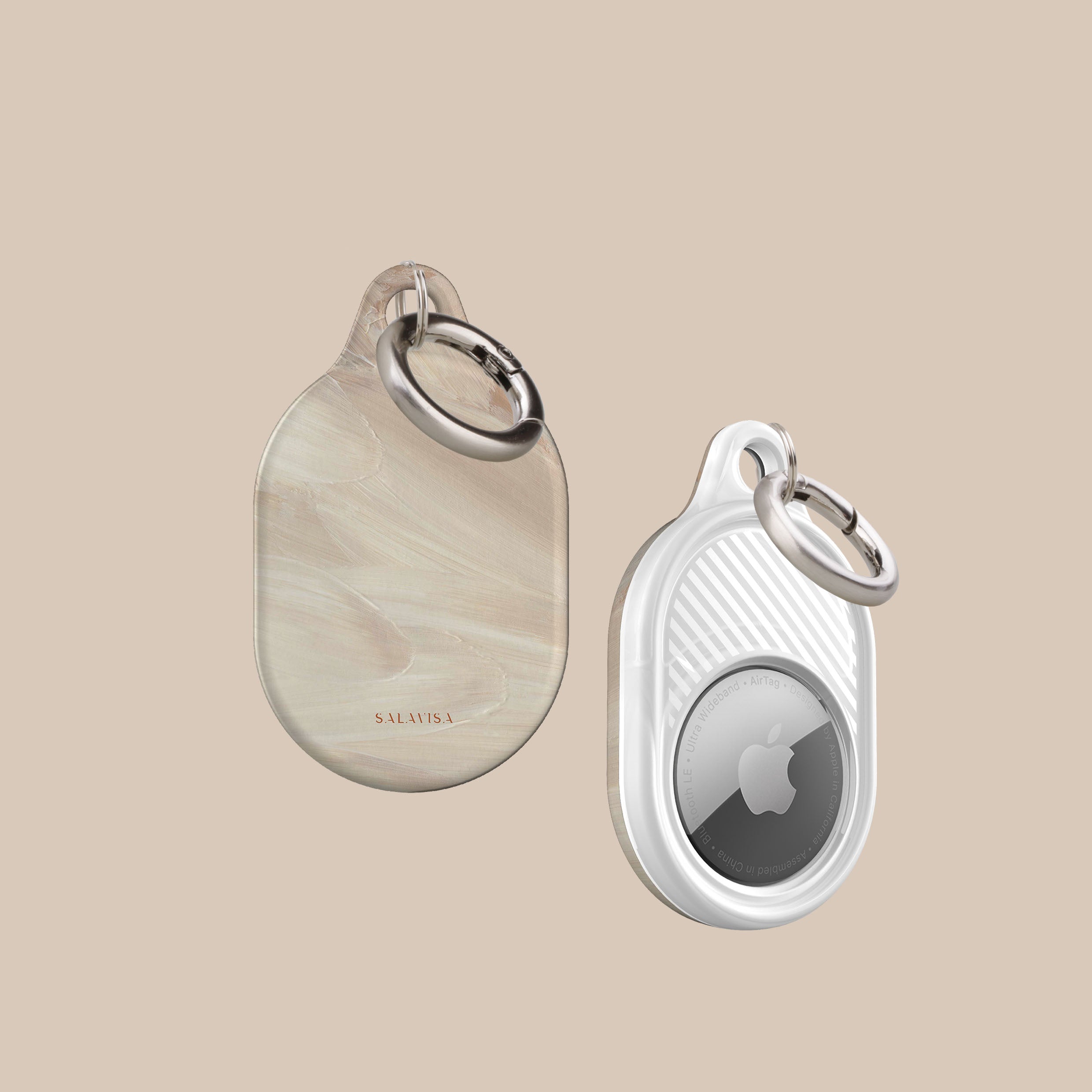 Dewdrop Luminous AirTag Holder - Waterproof & Anti-Lost Keychain for iPhone - Perfect for Keys, Luggage, Pets & Backpacks