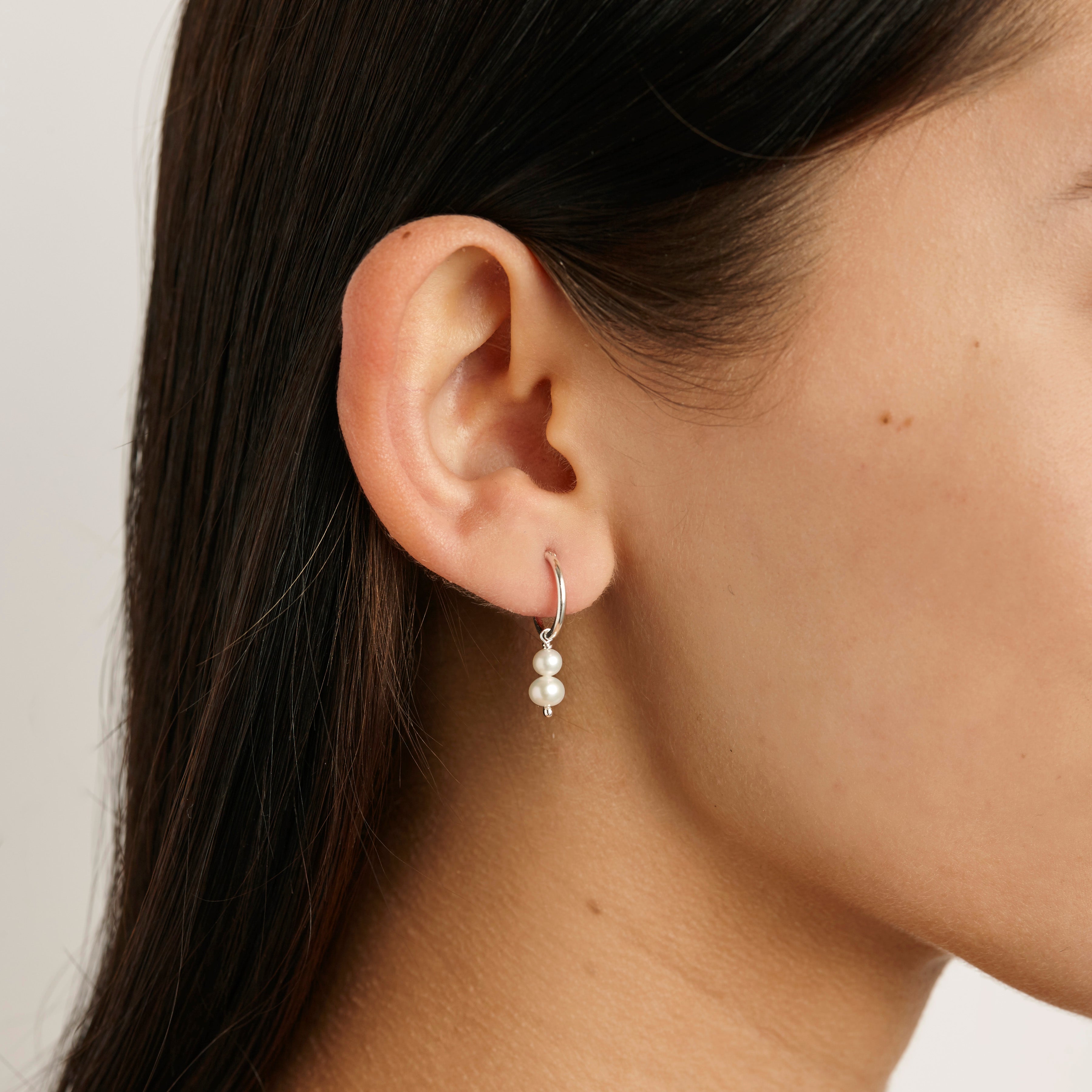 Unity Pearl Sleepers - Stylish and Comfortable Women's Pearl Earrings for Sleeping | Perfect for Overnight Wear, Travel & Relaxation