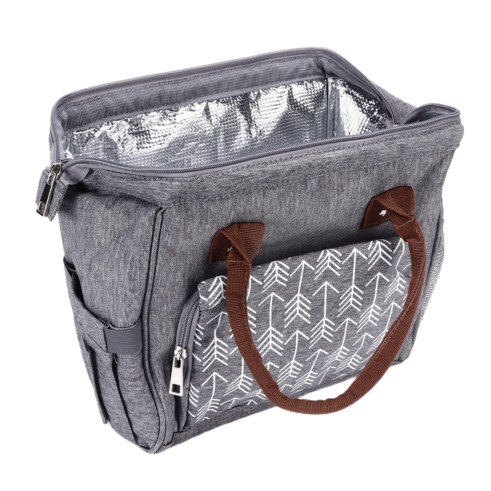 Insulated Lunch Bag for Women - Leakproof & Waterproof with Multiple Pockets | Perfect for Work, School, Picnics & Outdoor Activities | Keeps Food Warm/Cold for Hours