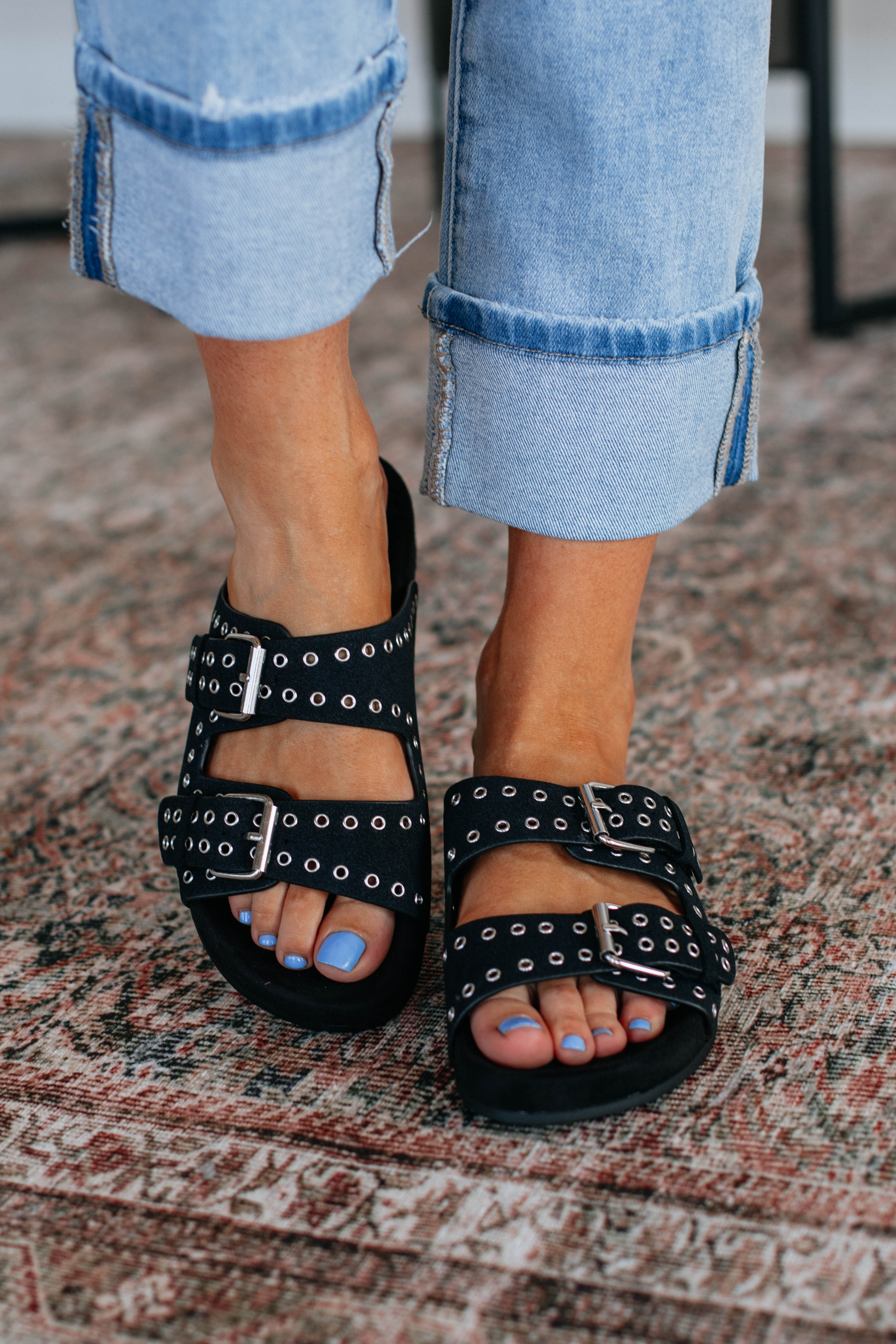 Strut Like You Mean It Sandals - Black | Comfortable Women's Fashion Sandals for Summer, Beach & Casual Outings