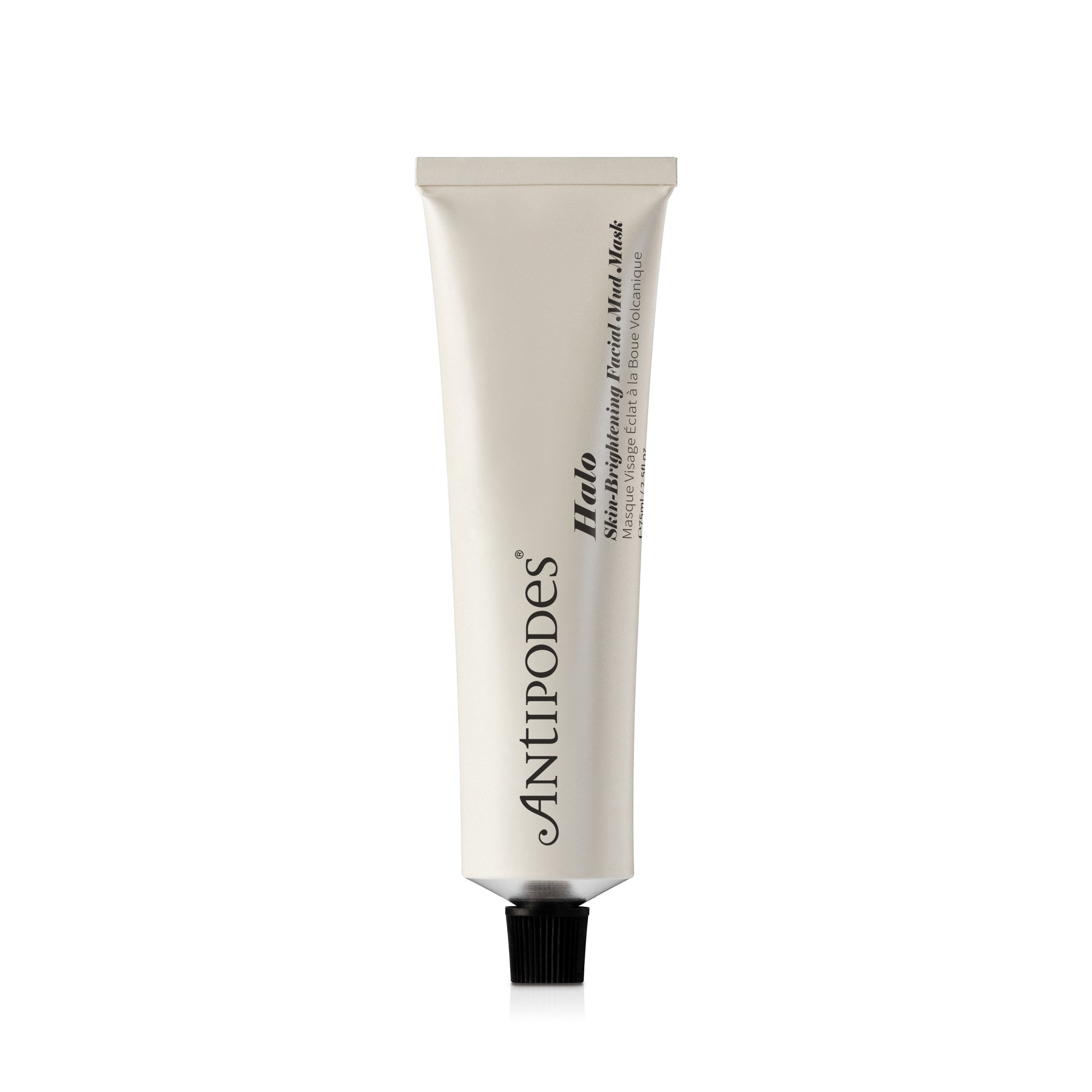 Antipodes Halo Skin Brightening Facial Mud Mask - Natural Glow & Hydration for Radiant Skin | Perfect for Spa Nights & Self-Care Routines