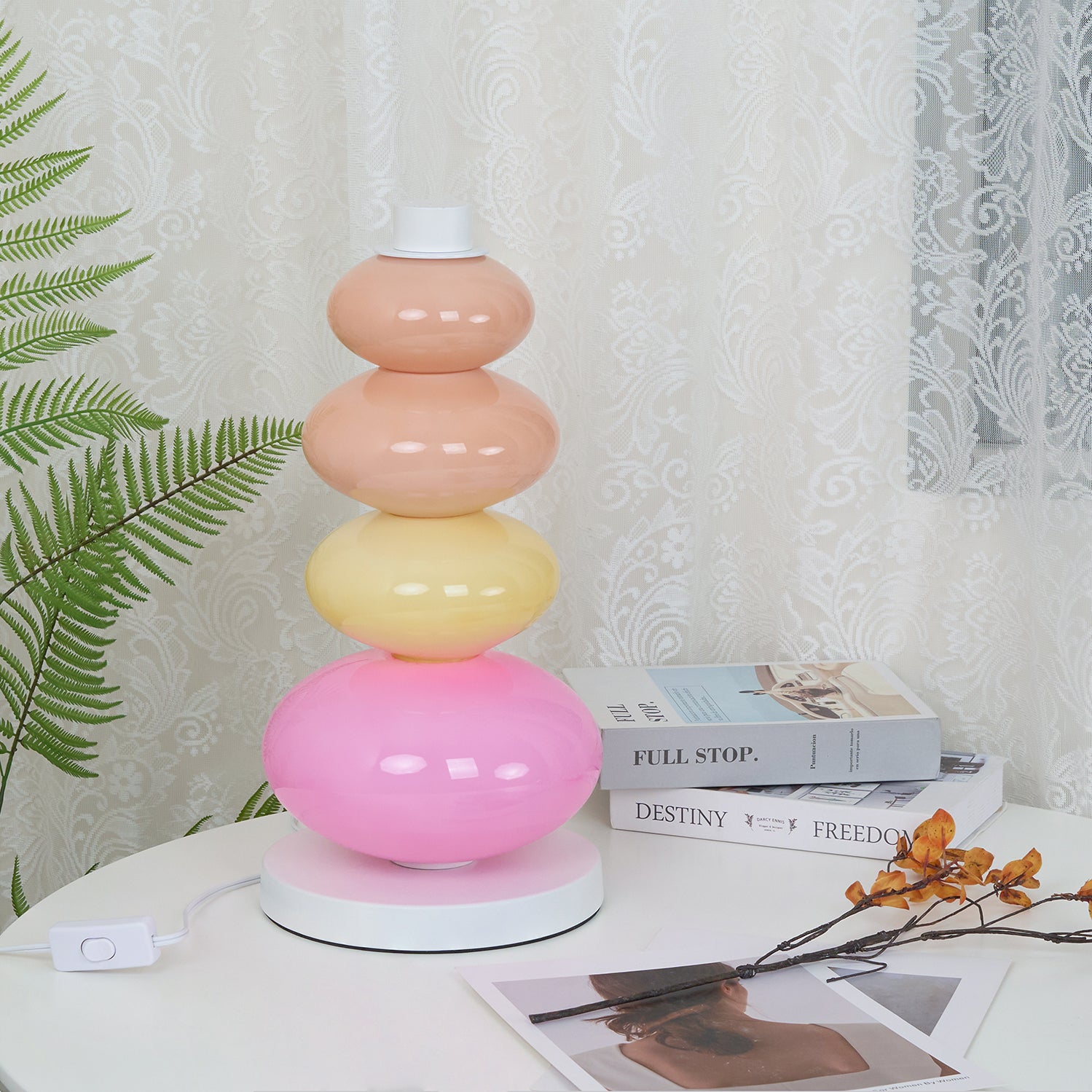 Sweet Candy Table Lamp - LED Night Light for Kids Room, Bedside, Nursery - Perfect for Bedtime Reading & Cozy Ambiance