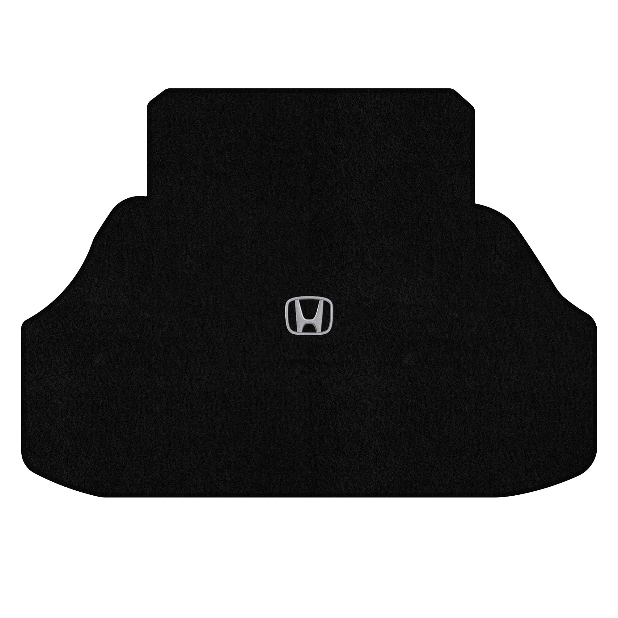 Premium Custom-Fit Carpeted Floor Mats for 1996-2000 Honda Civic Coupe - Luxury Car Floor Liners with Trunk Mat (Black/Silver) - Perfect for All-Weather Protection & Interior Enhancement