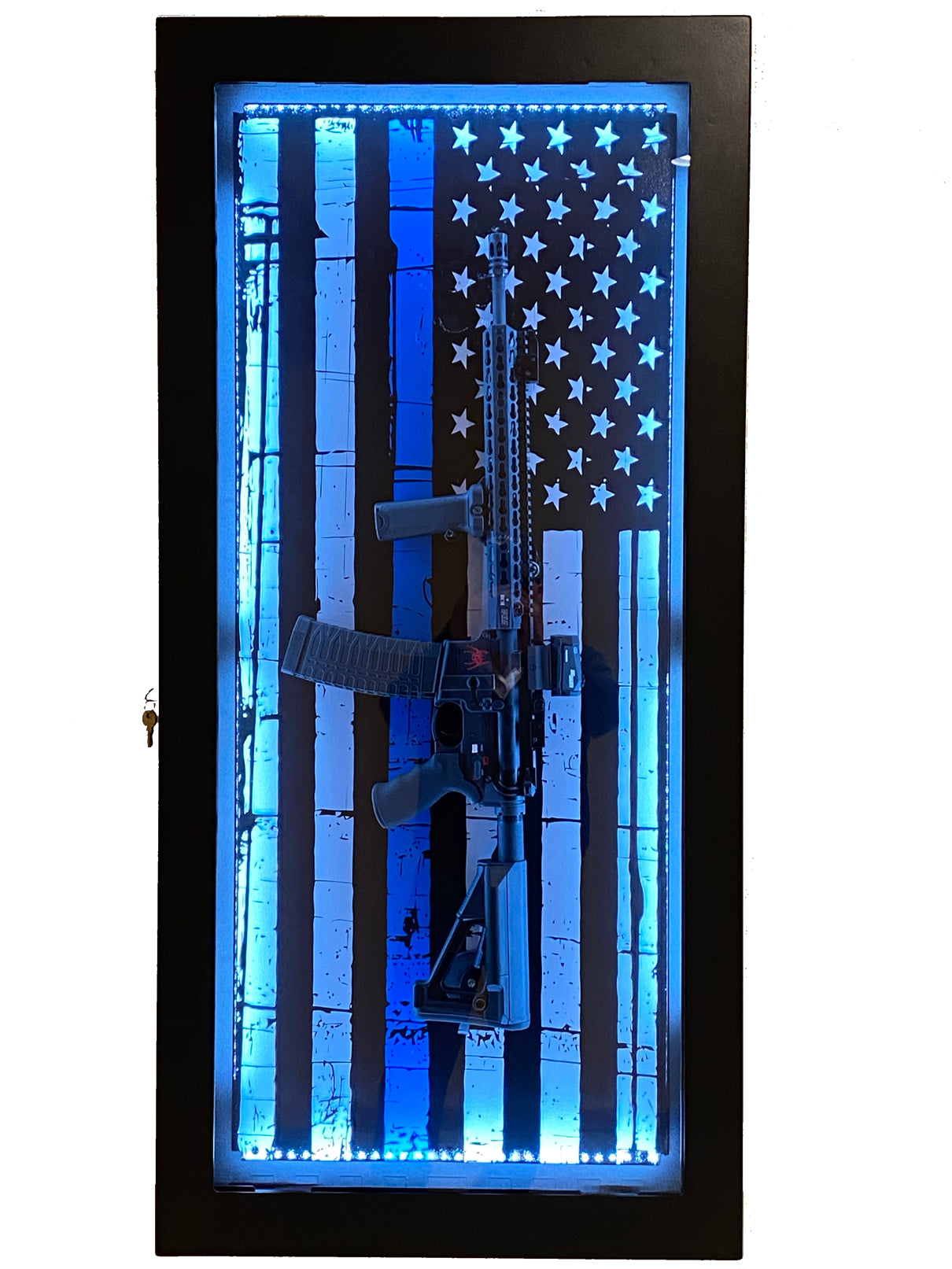 InvictaSafe Rifle & Shotgun Display Safe - Secure Gun Storage for Home & Office - Perfect for Firearm Enthusiasts & Collectors