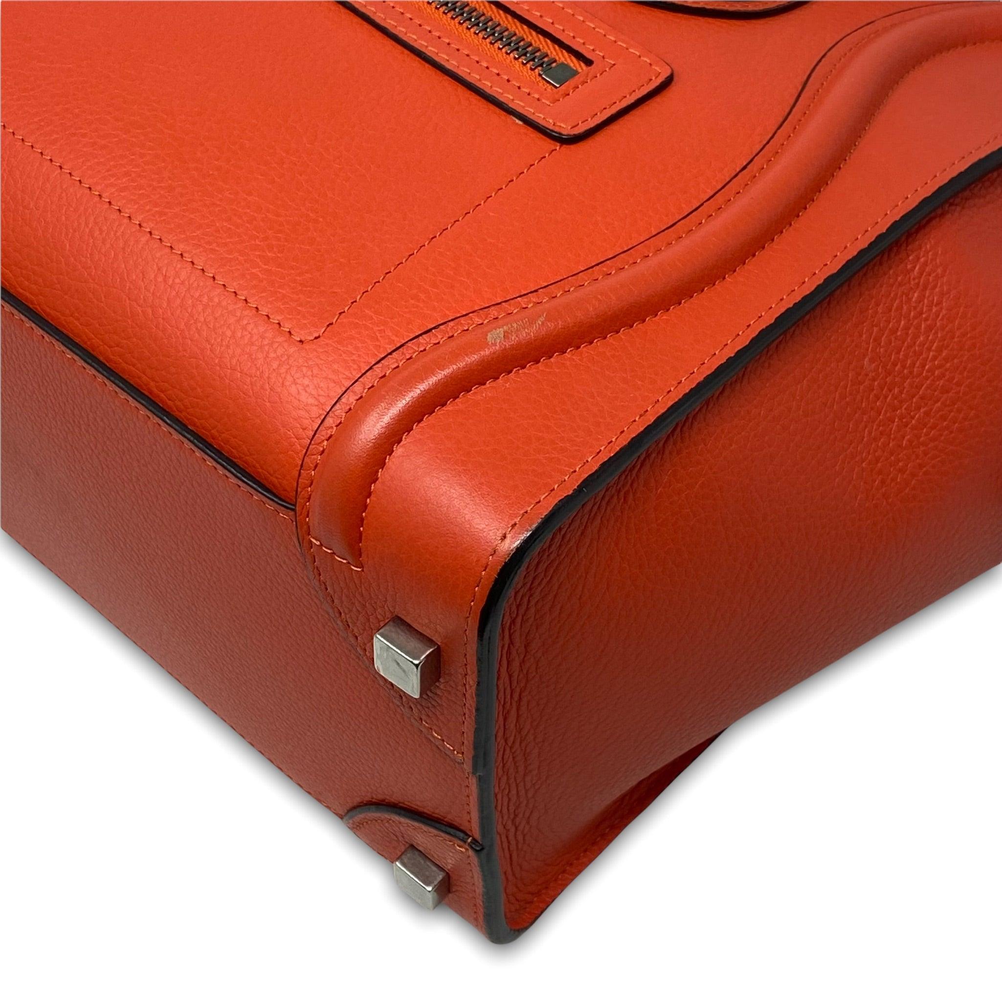 Celine Red Micro Luggage Bag - Premium Leather Crossbody Handbag for Women | Perfect for Travel, Work & Evening Out