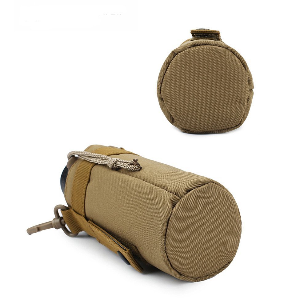 TEGOOL Camouflage Tactical Water Bottle Sleeve Bag - Durable Bottle Holder Pouch for Outdoor Hiking, Camping & Military Use