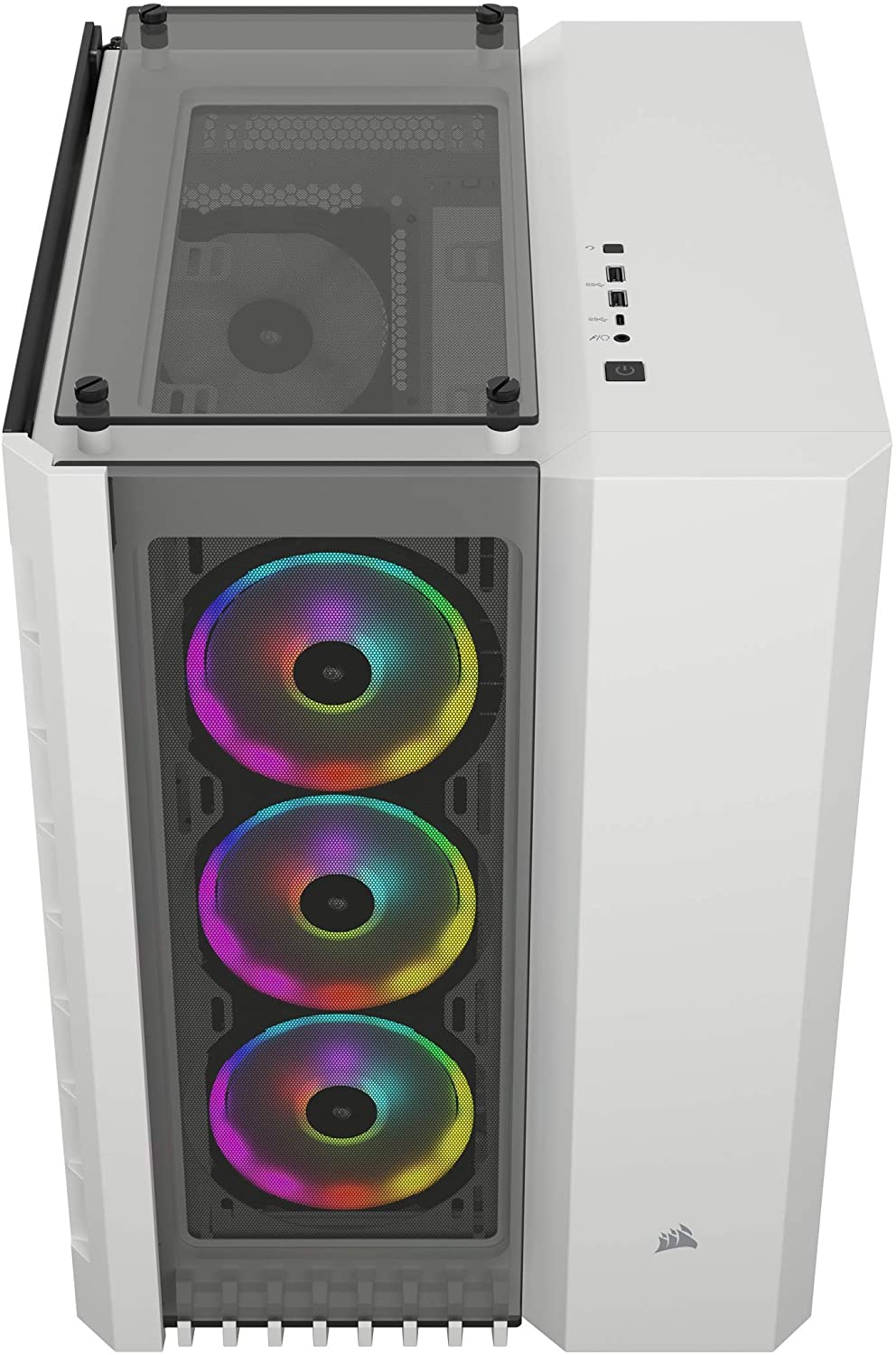 Crystal Series 680X RGB High Airflow Tempered Glass ATX Smart PC Case - White | Premium Gaming Computer Case with LED Lighting & Dust Filters | Perfect for Gaming Rigs, Workstations & Custom PC Builds