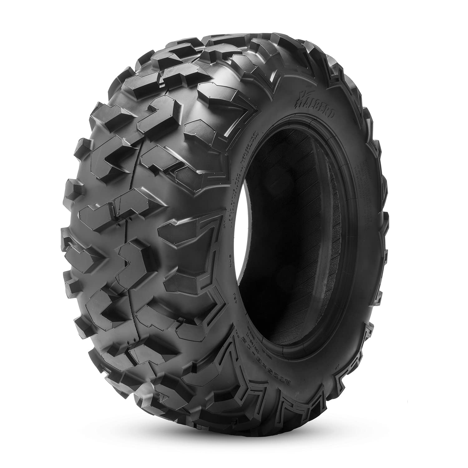 HALBERD 6PLY ATV Tires 25x10-12 - All Terrain Off-Road Tires for ATV/UTV - 6PR Tubeless with 17mm Tread Depth - Pack of 1 - Perfect for Trail, Sand & Mud Riding
