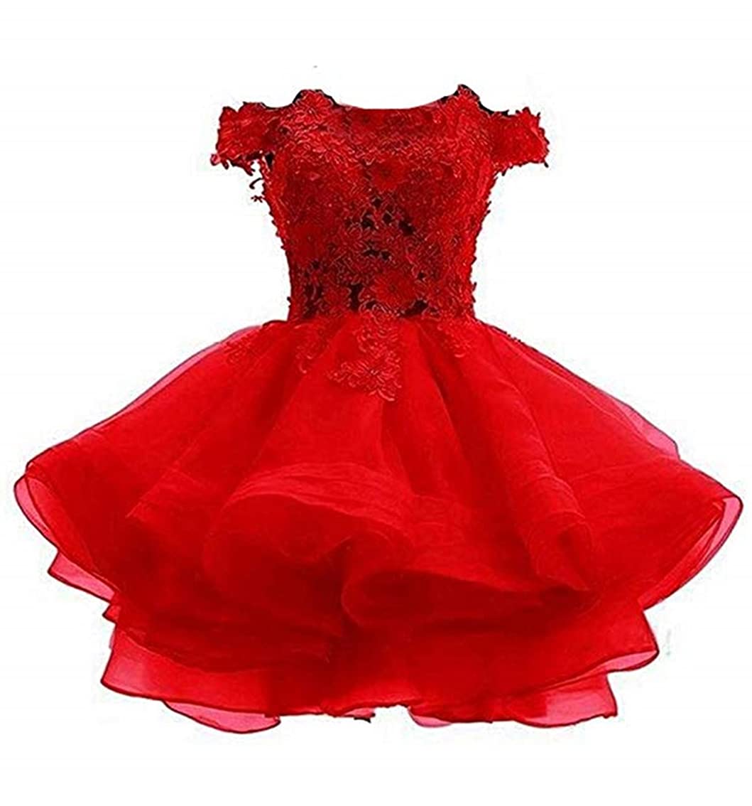 Lindo Noiva Women's Short Lace Homecoming Dress A-Line Prom Cocktail Party Gown LN112 - Perfect for Homecoming, Prom, Cocktail Parties & Special Occasions
