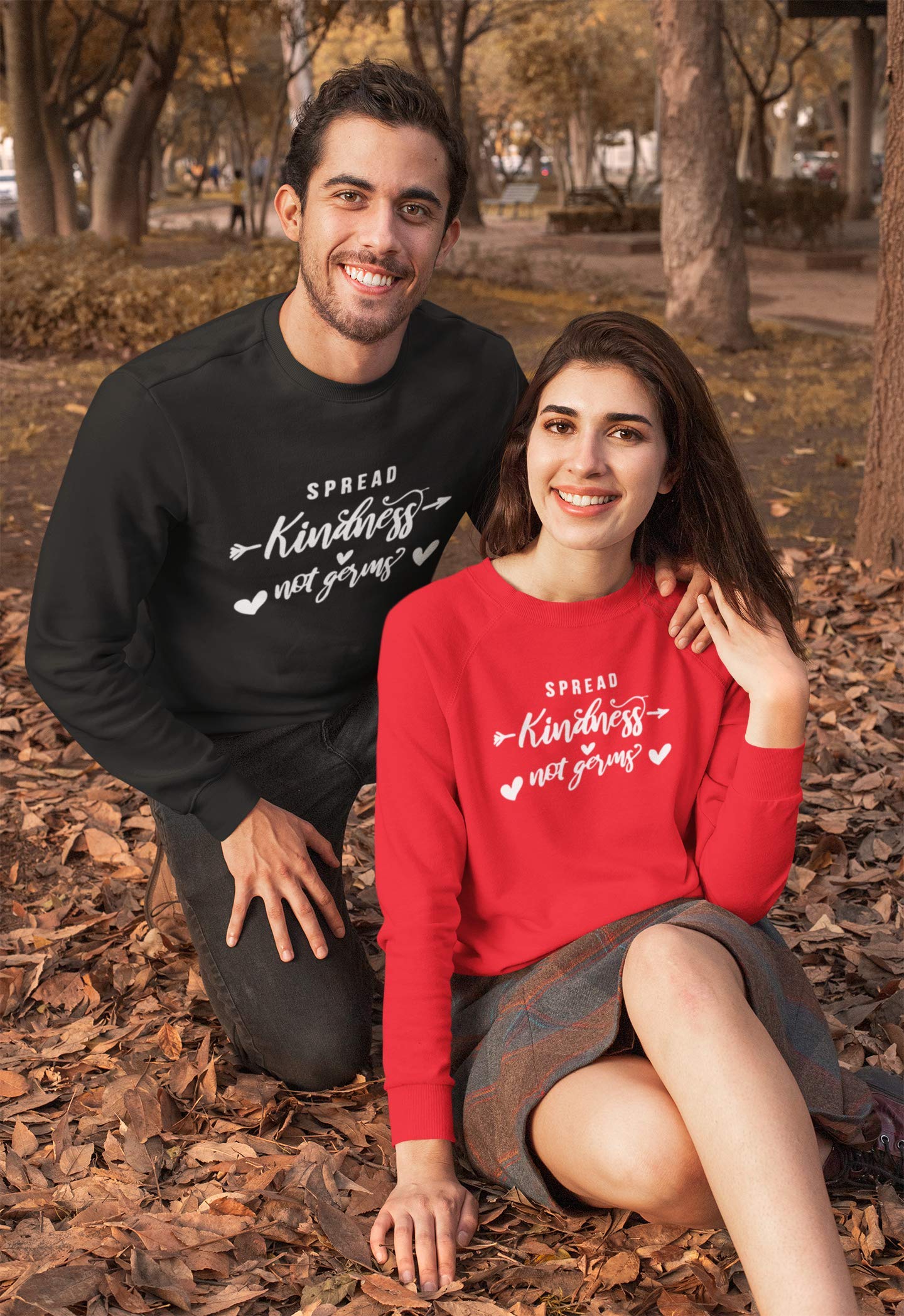 Spread Kindness Not Germs Funny Sweatshirt for Adults - Cozy Pullover Hoodie for Casual Wear, Work, and Everyday Outfits