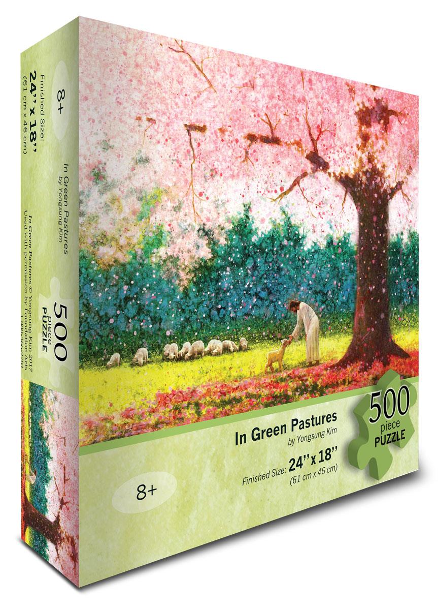Green Pastures Puzzle - 1000 Piece Jigsaw Puzzle for Adults, Beautiful Landscape Art, Relaxing & Stress Relief - Perfect for Family Game Night, Home Decor, and Gift Giving