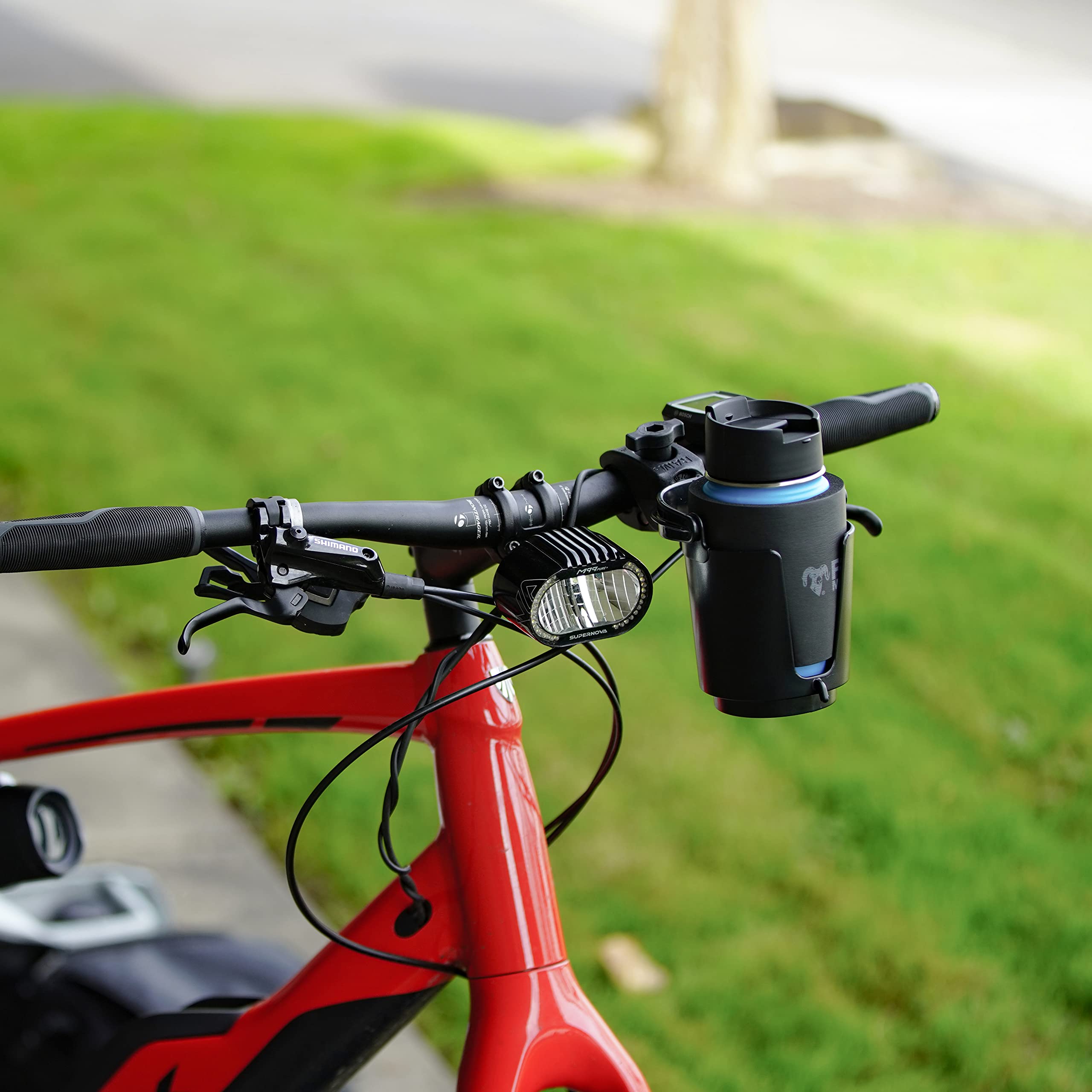 RAM Mounts RAM-B-132-400U 16oz Level Cup Drink Holder with Tough-Claw Mount for Motorcycle, ATV/UTV, Bike - Durable Beverage Solution for Outdoor Adventures