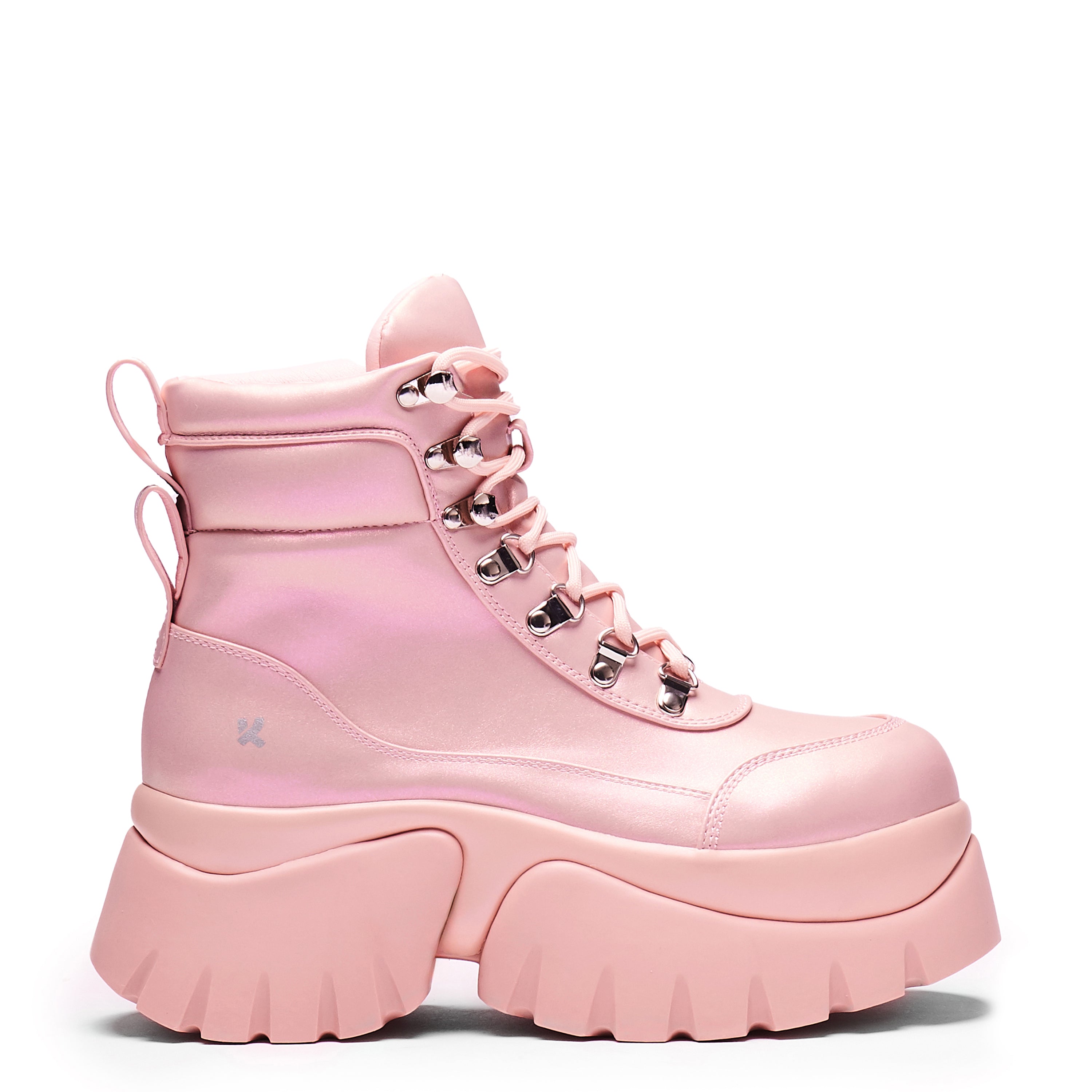 Trendy Gooey Bubblegum 'Monster' Platform Boots for Women - Y2K Aesthetic Chunky Heel Shoes for Halloween Costume & Streetwear Fashion