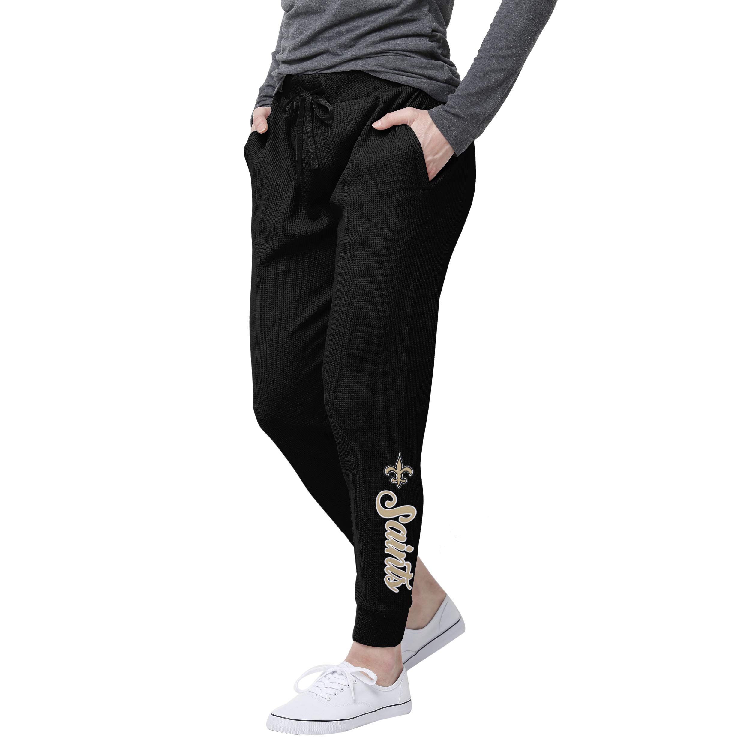 FOCO Women's Team Color Waffle Lounge Pants - Soft Fleece Sleepwear, Casual Loungewear for Home, Yoga & Relaxation | Perfect Gift for Her