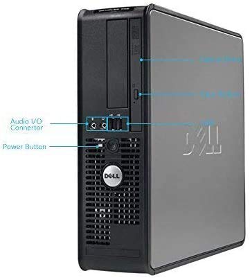 Refurbished Dell OptiPlex Desktop Computer with Intel Core i5, 8GB RAM, 500GB HDD, DVD, WiFi, Windows 10 Pro - Includes 19