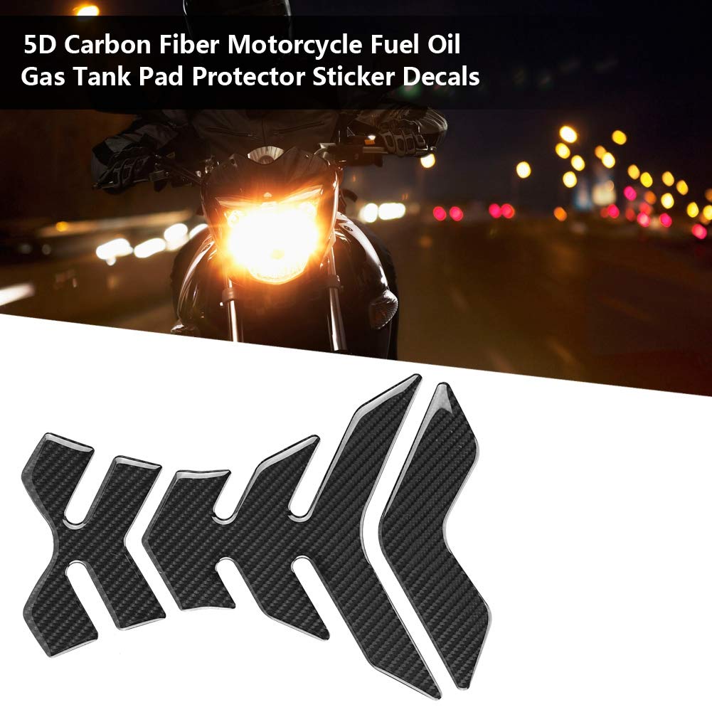 Carbon Fiber Motorcycle Pads - Universal Gas Tank Protector for Suzuki Kawasaki Aprilla - Ride with Style & Protection