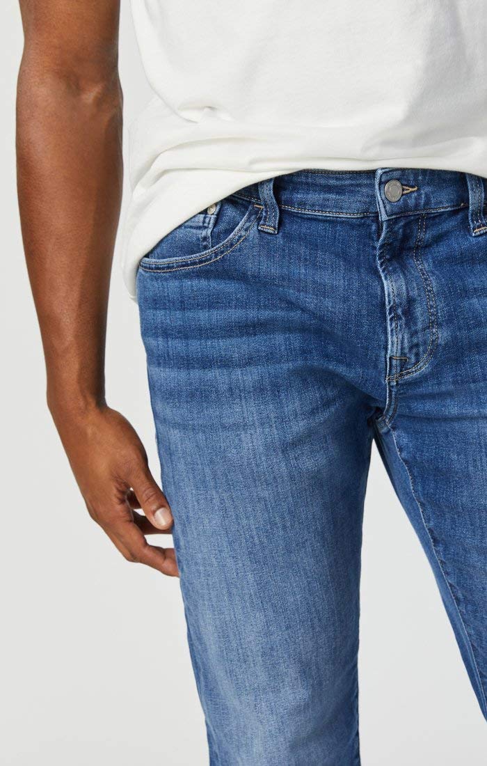 Mavi Marcus Men's Slim Straight Leg Jeans - Regular Rise Comfort Fit Denim Pants for Casual Wear & Everyday Style