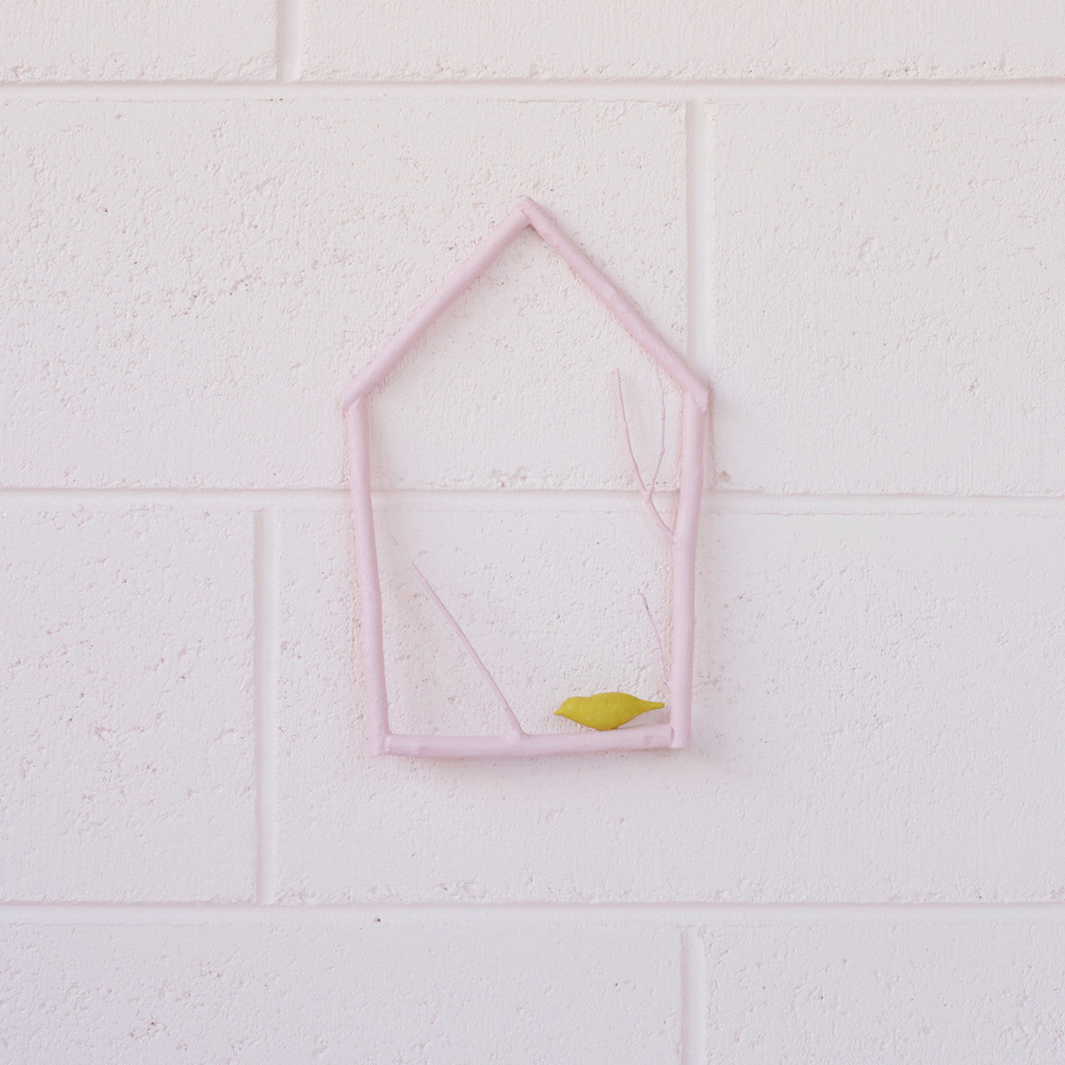Blush w Chartreuse Bird