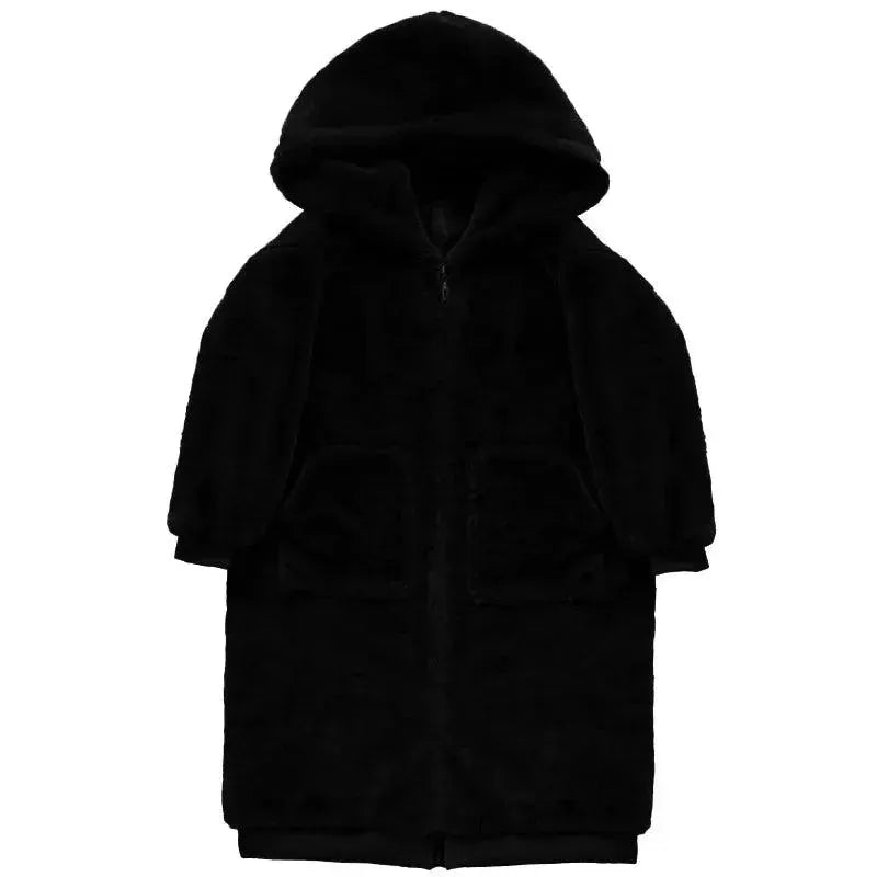 Men's Loose Fit Faux Fur Winter Coat - Warm Hooded Jacket for Cold Weather, Outdoor Activities & Casual Wear