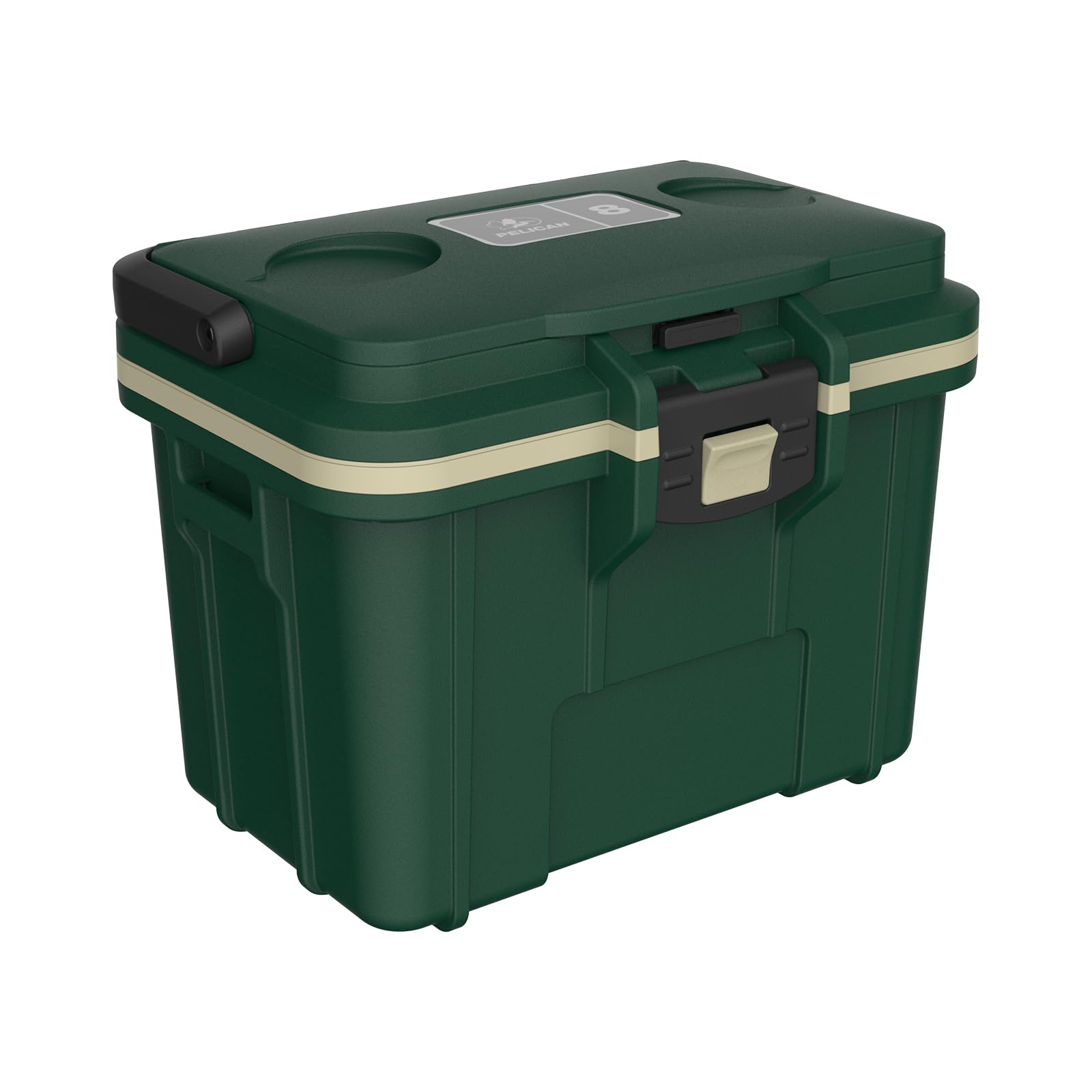Pelican 8 Quart Insulated Lunch Box Cooler - Leakproof & Durable Personal Food Container for Work, Picnics, Camping & Outdoor Activities