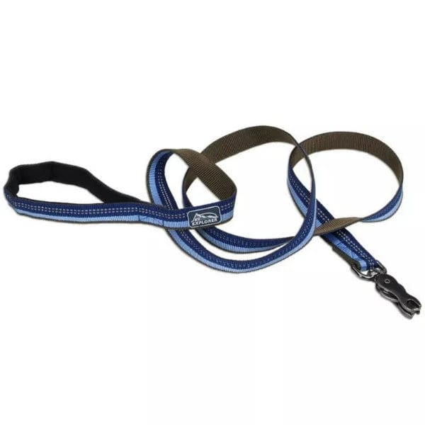 Durable Reflective Dog Leash with Scissor Snap - Strong Nylon Pet Leash for Medium & Large Dogs - Perfect for Night Walks, Jogging & Outdoor Adventures