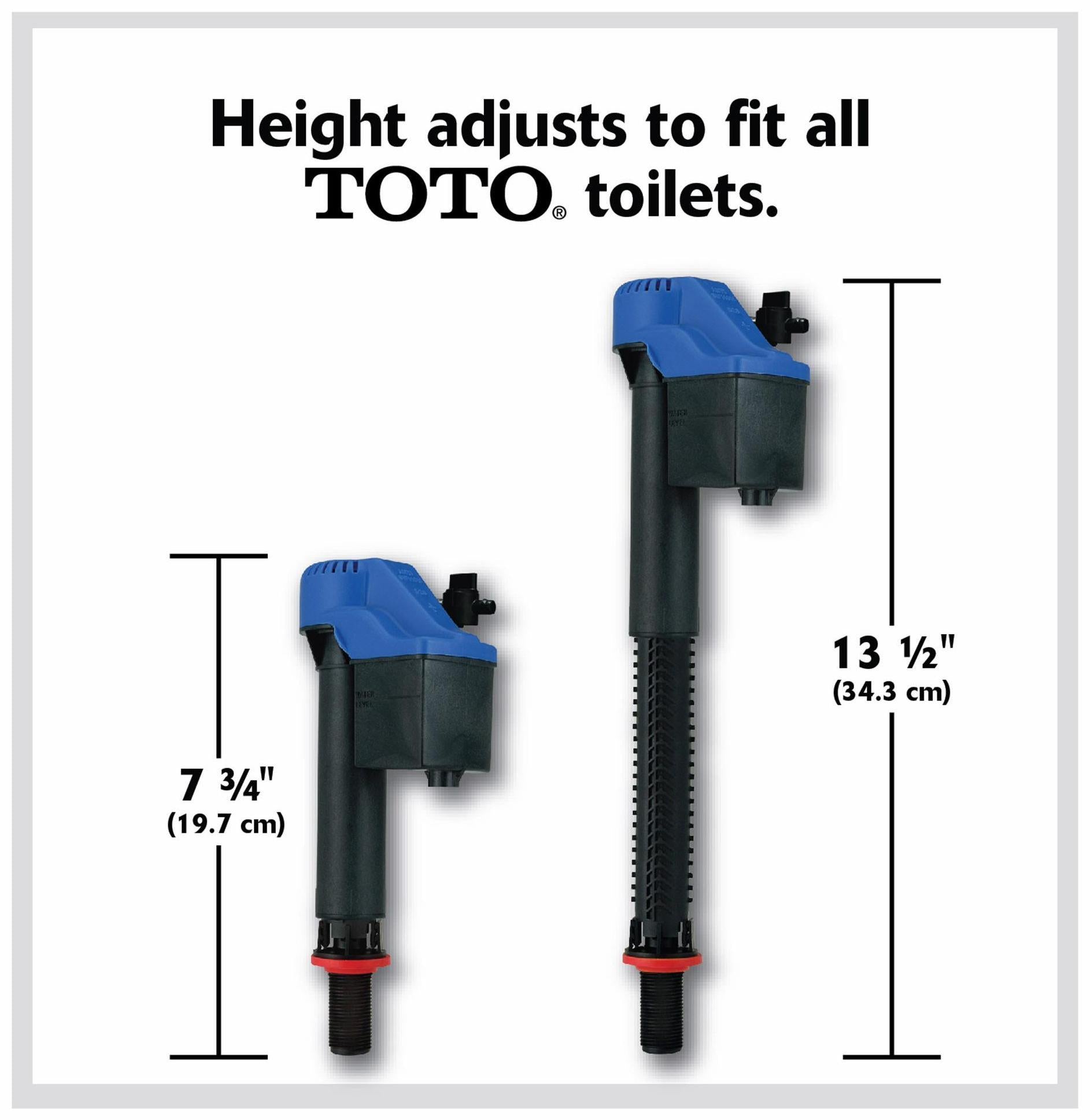 TOTO TSU99A.XR Bronze Adjustable Toilet Tank Fill Valve Replacement - Compatible with TOTO Toilets, Easy DIY Installation for Home Bathroom Repair & Maintenance