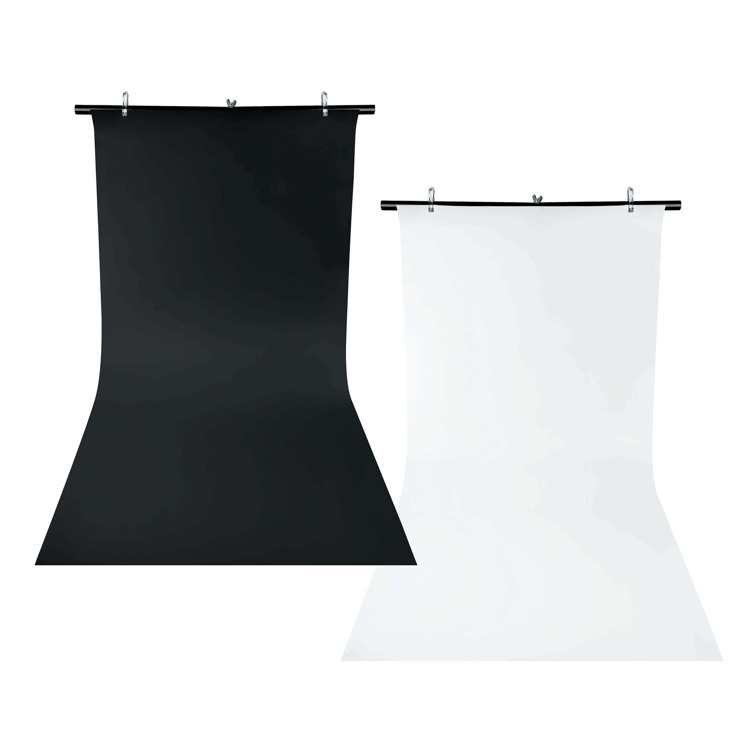 Professional Table Top Background Stand with Black & White PVC Backdrop - Perfect for Product Photography, Ecommerce Listings & YouTube Videos
