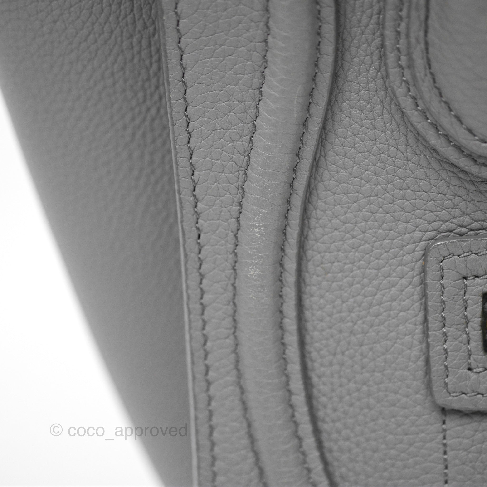 Celine Nano Luggage Bag in Grey Drummed Calfskin Leather - Perfect for Work, Travel & Everyday Luxury Handbag