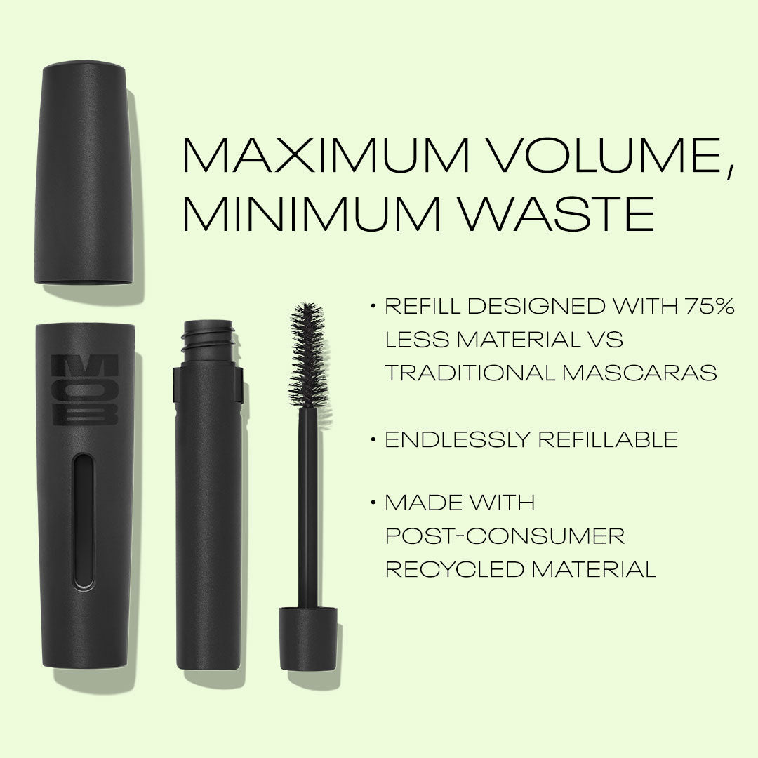 MOB Beauty Volumizing Mascara - Lengthening & Thickening Mascara for Dramatic Lashes | Waterproof & Smudge-Proof | Perfect for Everyday Wear & Special Occasions
