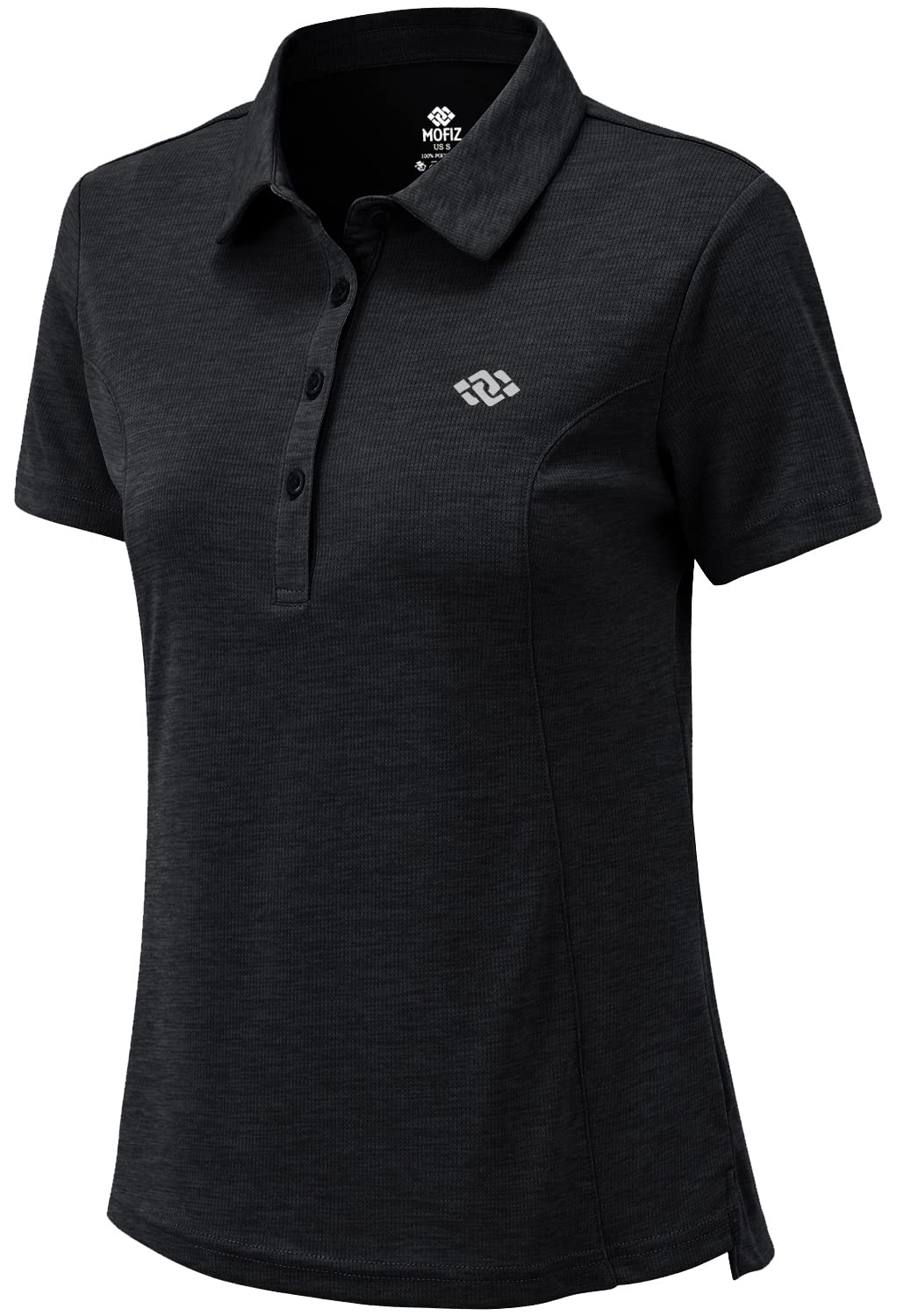 MoFiz Women's Short Sleeve Polo Shirt - UPF Sun Protection Golf Top with Collar for Summer Outdoor Sports & Casual Wear