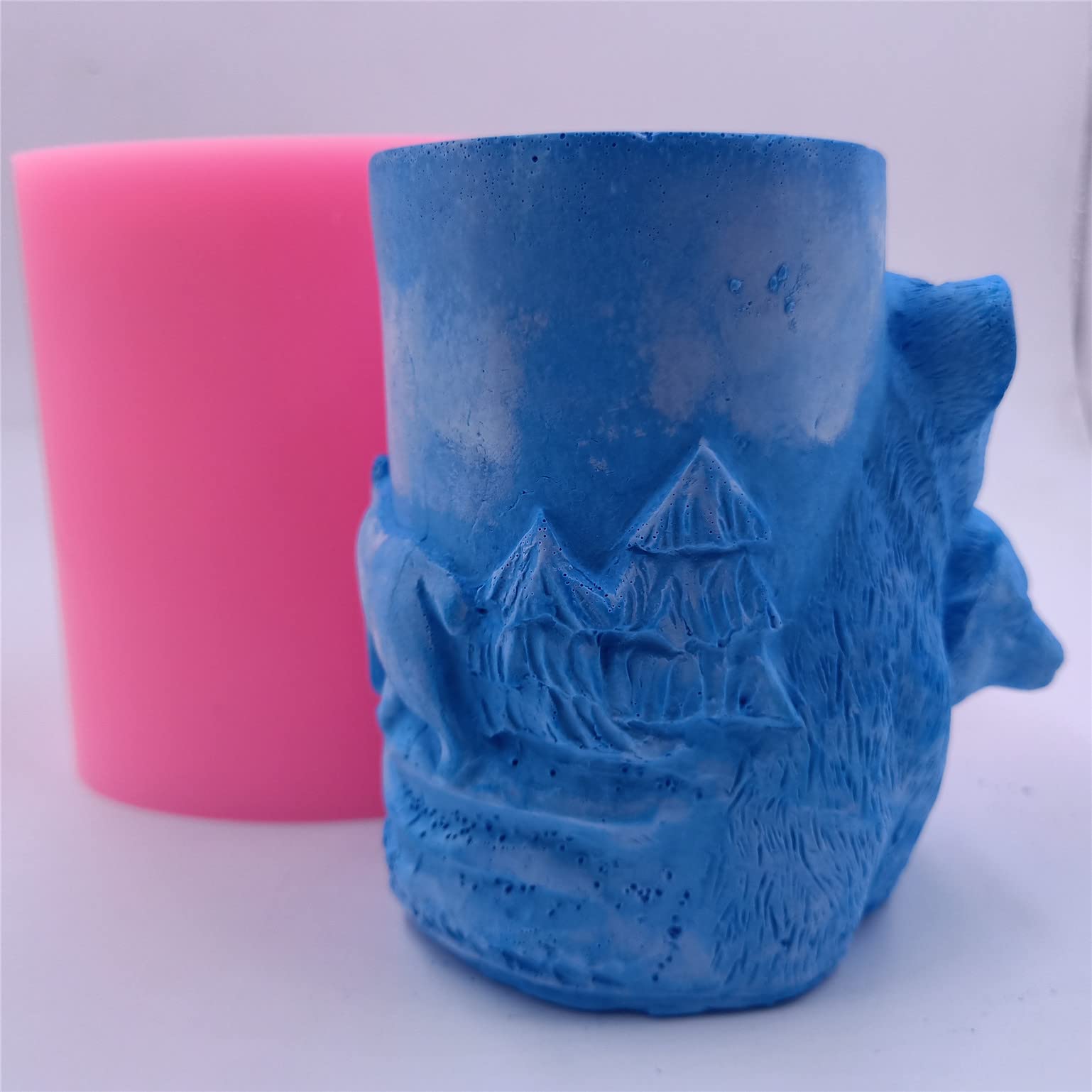3D Bear Silicone Candle Molds for DIY Scented Candles, Wax Molds for Resin, Epoxy, Gypsum Crafts - Perfect for Home Decor, Wedding Favors & Gift Making