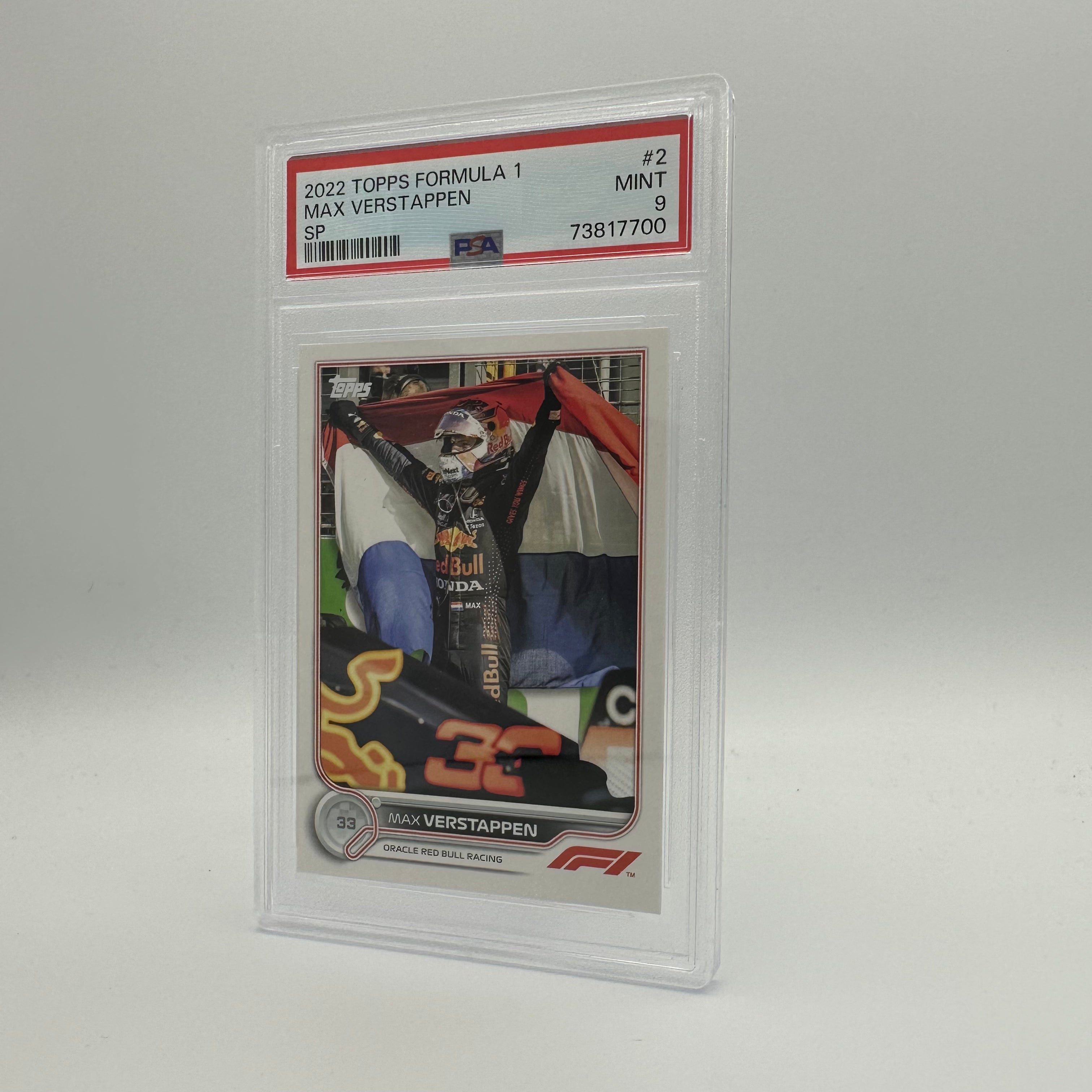PSA 9 Graded MAX VERSTAPPEN #2 SP Trading Card - Perfect for Collectors, Sports Memorabilia Enthusiasts & Formula 1 Fans