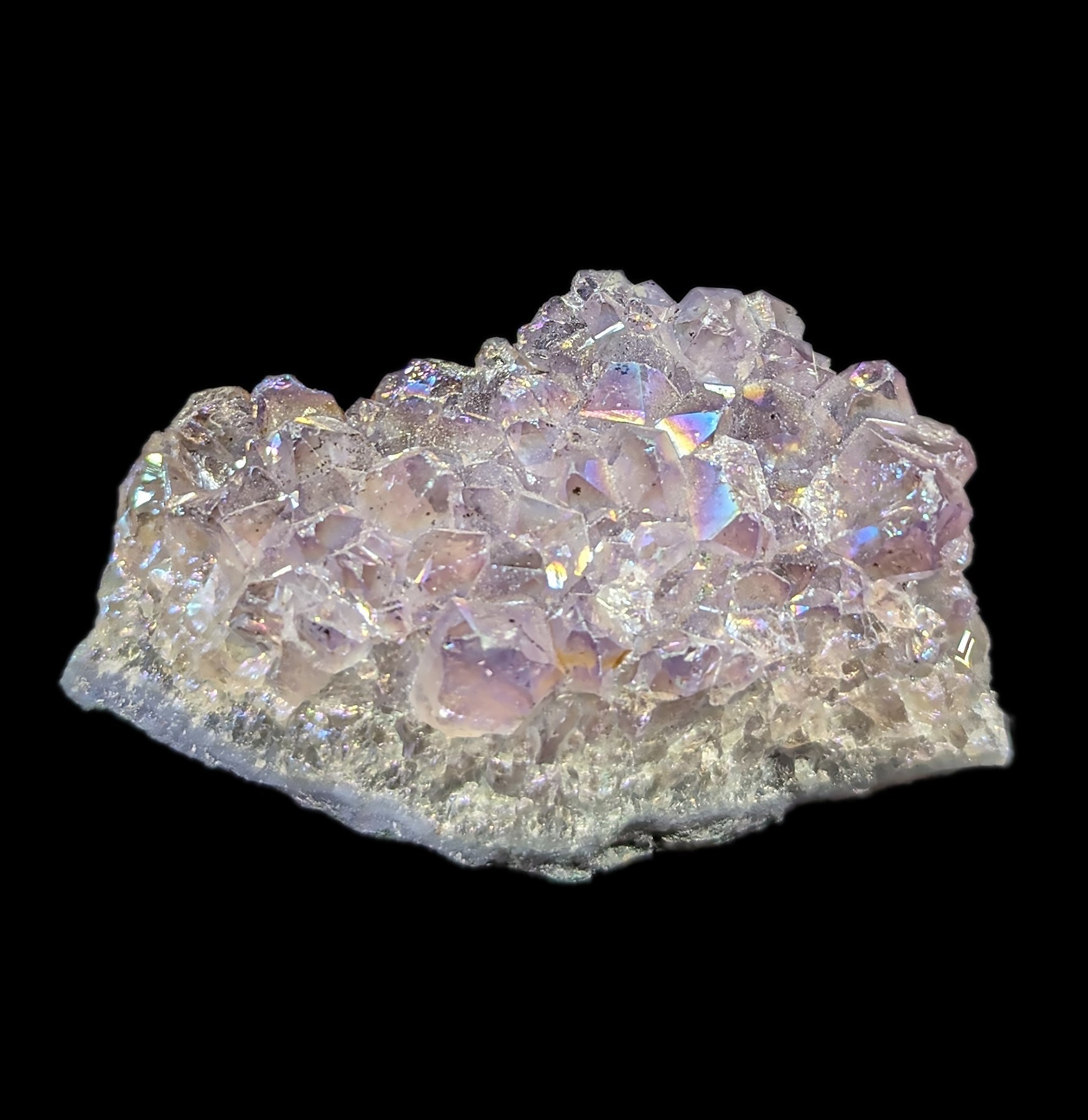 Angel Aura Amethyst Crystal Cluster - Natural Healing Stone for Meditation, Chakra Balancing & Home Decor - Perfect for Spiritual Healing, Yoga Spaces & Gift Giving