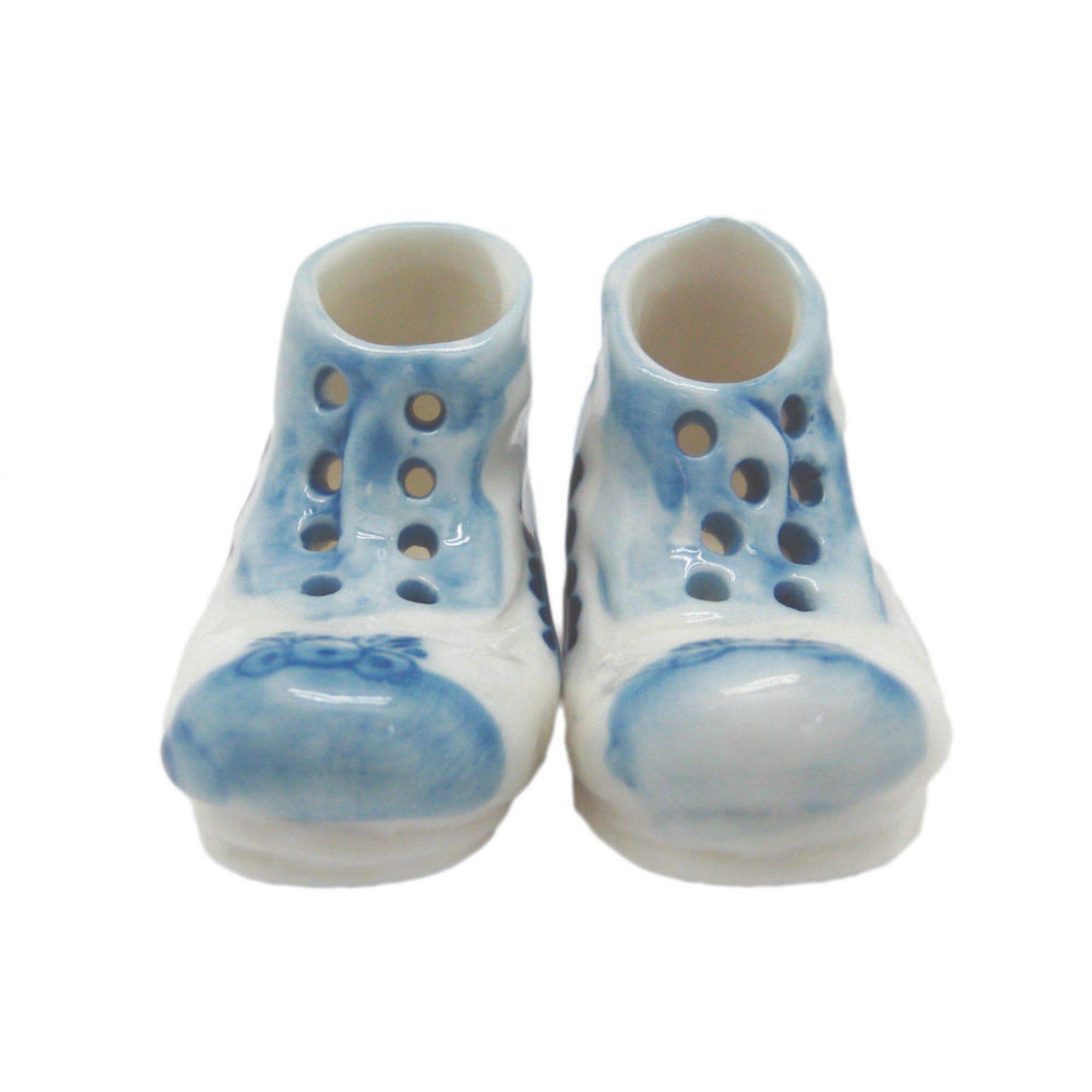 Delft Blue Ceramic Miniature Boots - Handcrafted Dutch Collectible Figurines - Perfect for Home Decor, Gift Giving & European Style Collections