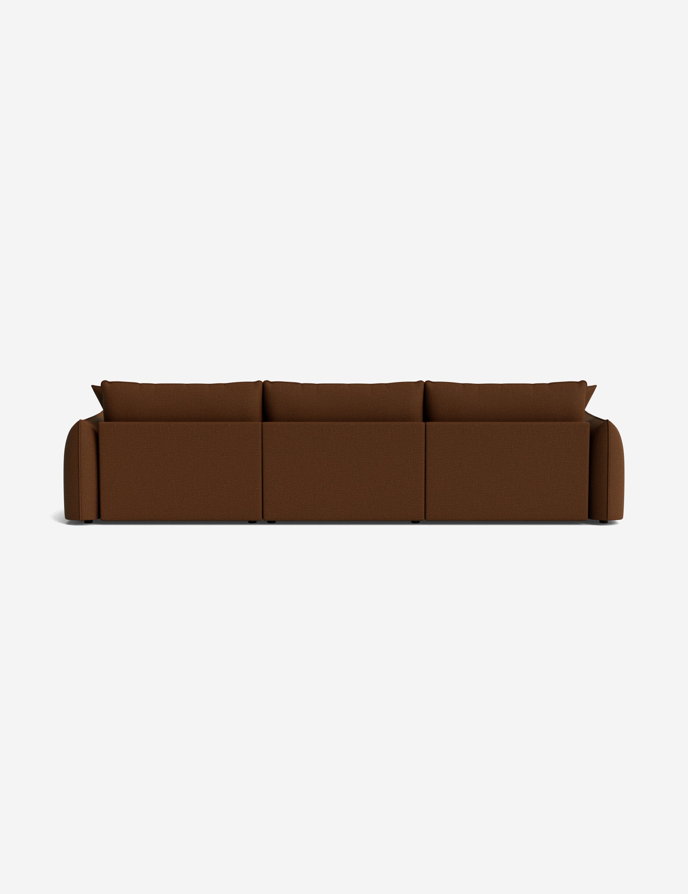 Balmer Sectional Sofa with Ottoman - Modern L-Shaped Couch Set for Living Room, Lounge & Home Theater - Comfortable Fabric Sofa with Chaise & Storage Ottoman