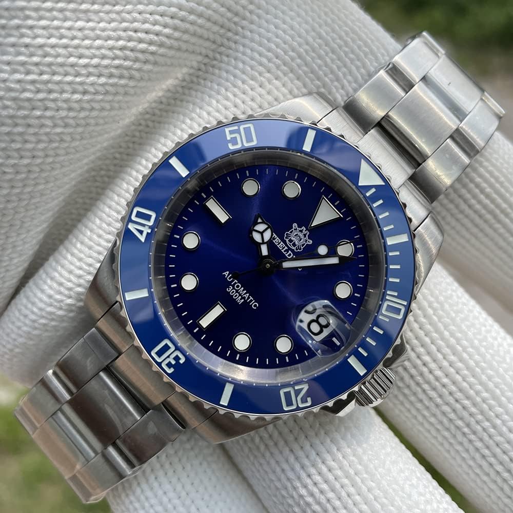 Steeldive Men's Automatic Diving Watch SD1953 - Stainless Steel Case, NH35 Movement, 300m Water Resistance - Perfect for Scuba Diving, Snorkeling & Water Sports