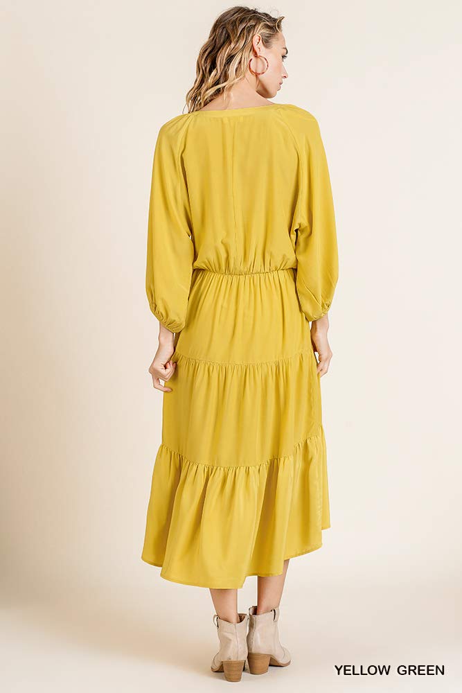 Umgee Women's Ruffle Maxi Dress - Casual & Party Wear