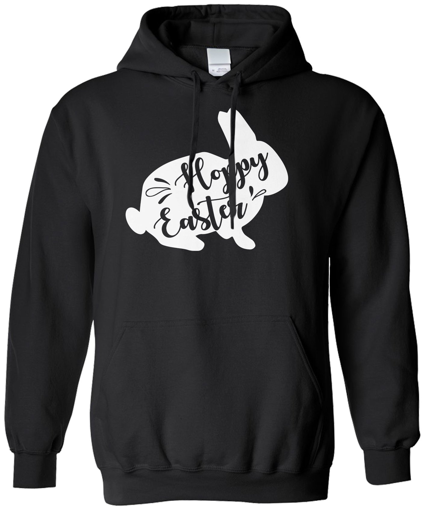 Threadrock Hoppy Easter Bunny Unisex Hoodie Sweatshirt - Cute Easter Gift for Men & Women - Cozy Pullover for Spring Celebrations, Egg Hunts & Family Gatherings