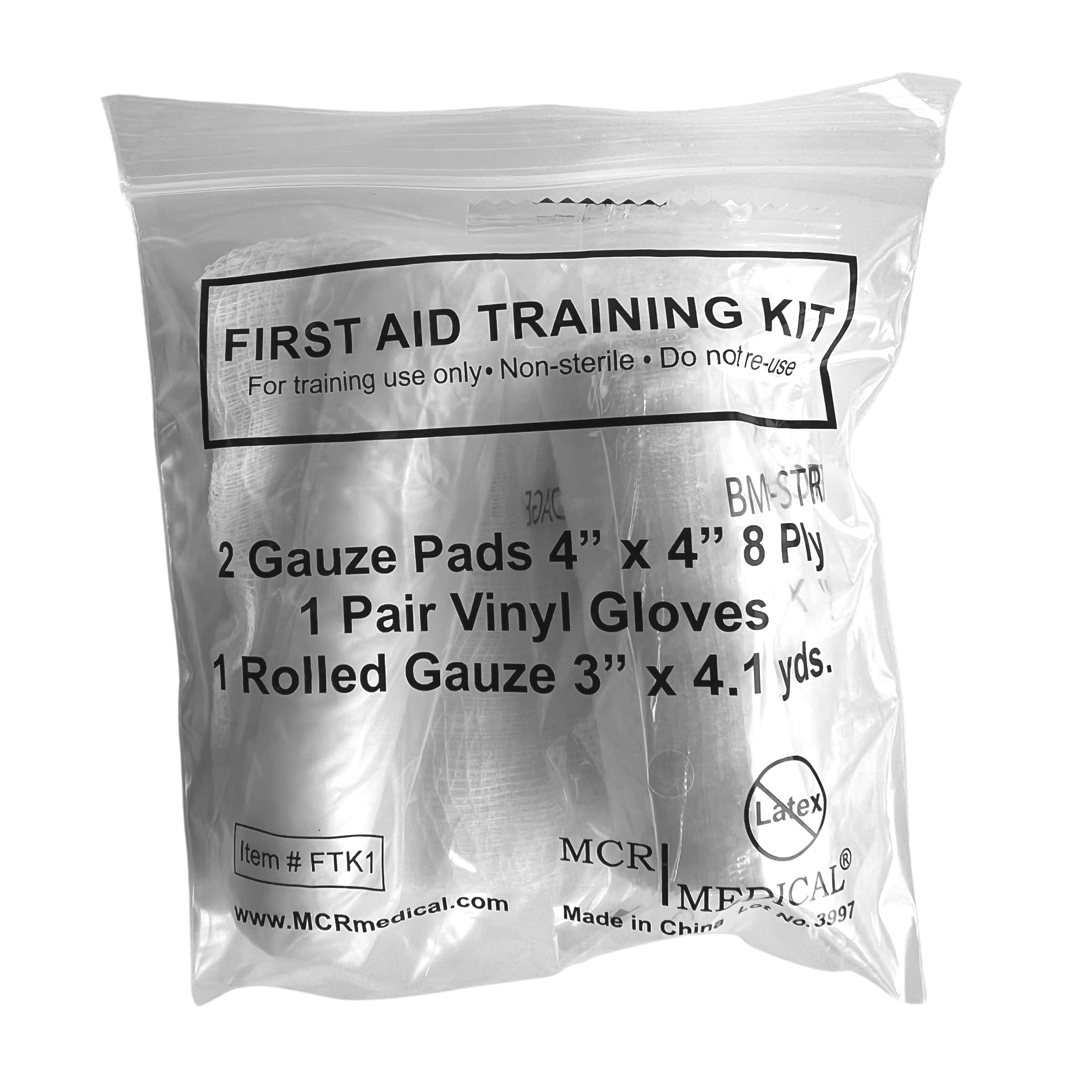 MCR Medical First Aid Kit - 10 Pack Basic Emergency Training Supplies for Home, Office, School & Outdoor Safety Preparedness