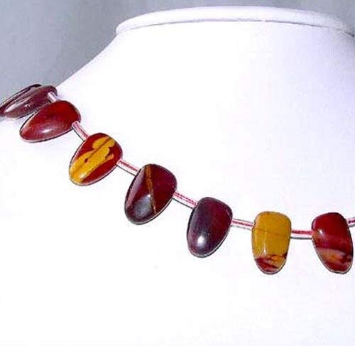 Premium Red Mookaite Tongue Briolette Beads Strand (15 Inch) for Jewelry Making - DIY Necklace, Bracelet & Earrings - Natural Stone Beads for Boho & Handmade Jewelry Crafting