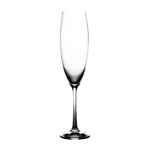 Crystalex 013882 Sophia Champagne Flute Set - 7.5 oz Crystal Clear Glassware (24-Piece Case) - Perfect for Weddings, Parties & Elegant Dining