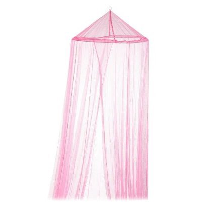 Bacati Pink Netting Bed Canopy - Elegant Princess Style Mosquito Net for Girls' Bedroom Decor | Perfect for Nursery, Kids Room & Romantic Bedroom Settings