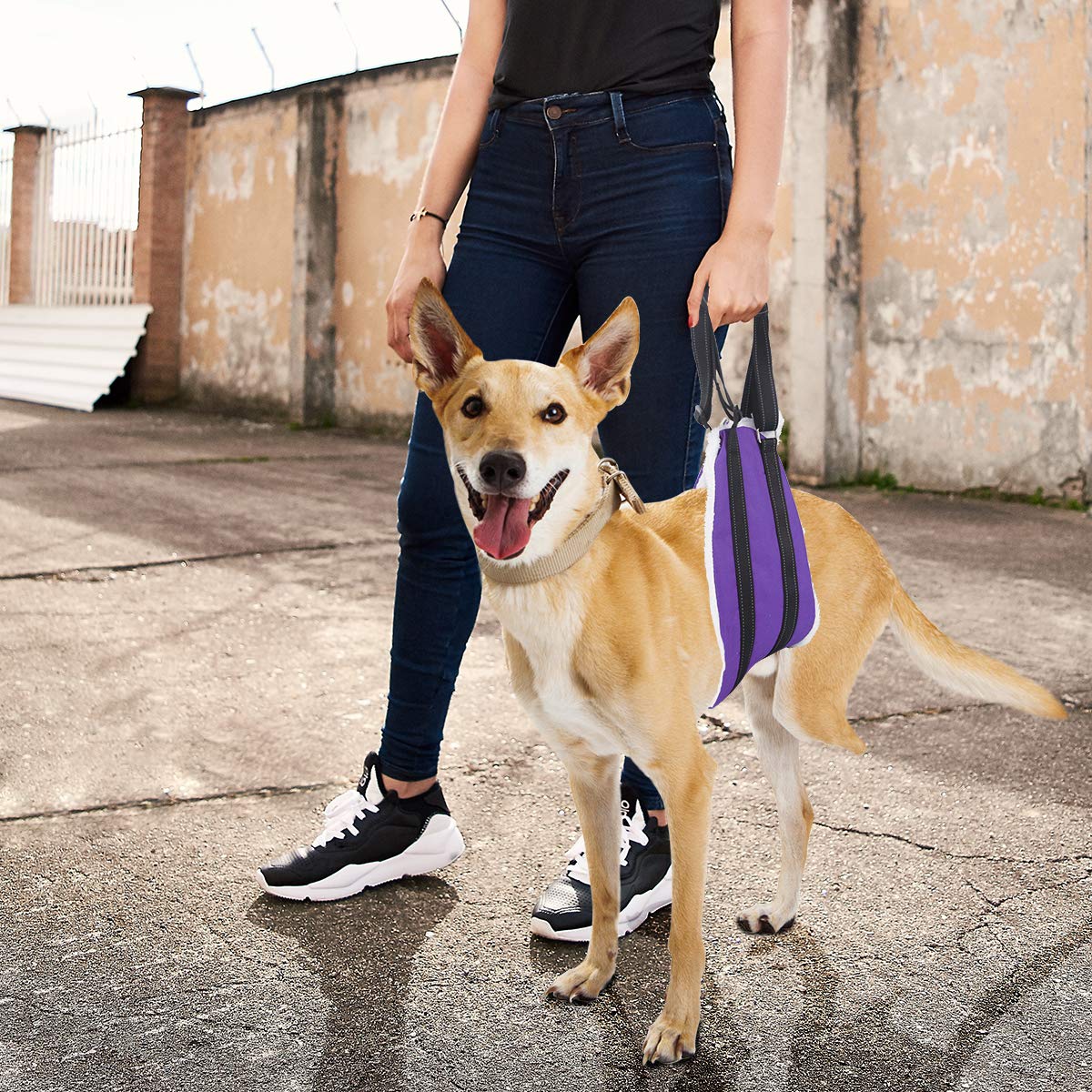 VOOPET Dog Sling Harness - Adjustable Hip Support for Small, Medium & Large Dogs - Rear Leg Lift Assist for Canine Rehabilitation & Mobility Aid - Perfect for Post-Surgery Recovery, Arthritis & Senior Dog Care
