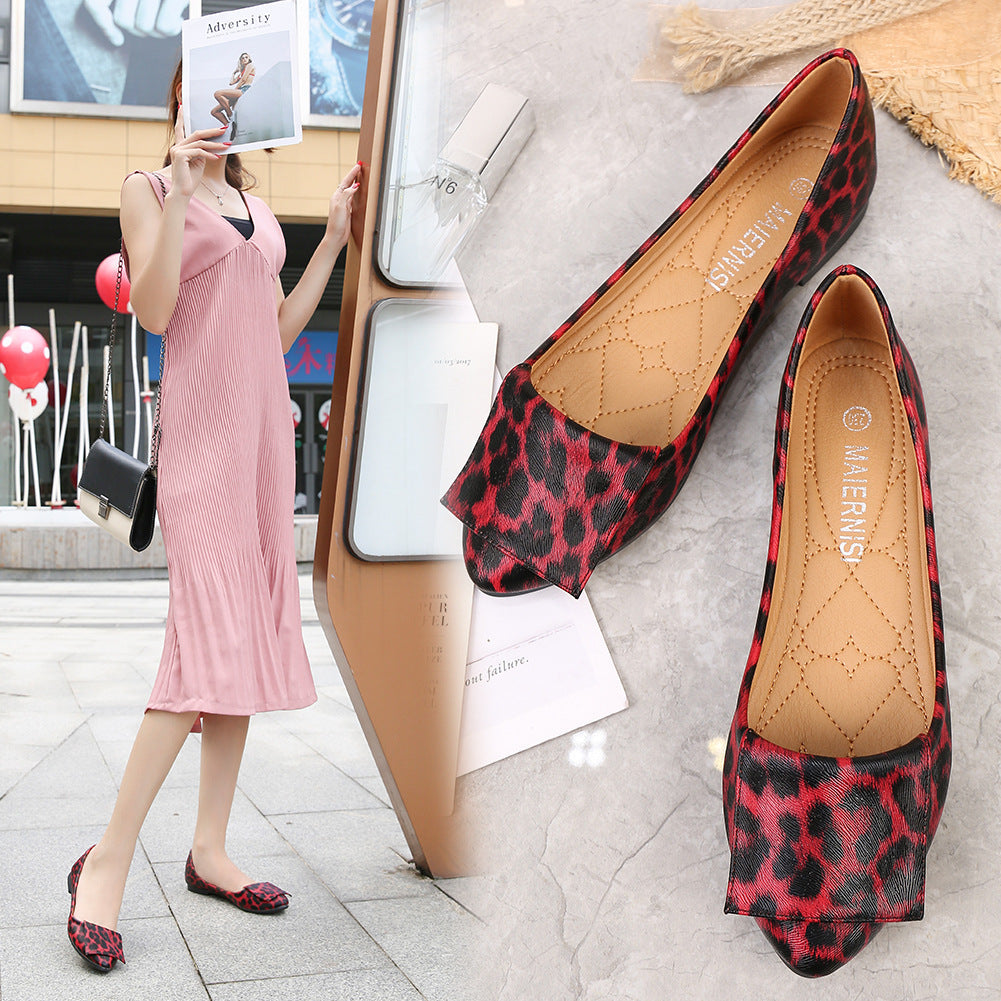 Women's Leopard Print Casual Loafers - Comfortable Slip-On Shoes for Women | Perfect for Work, Travel & Everyday Wear