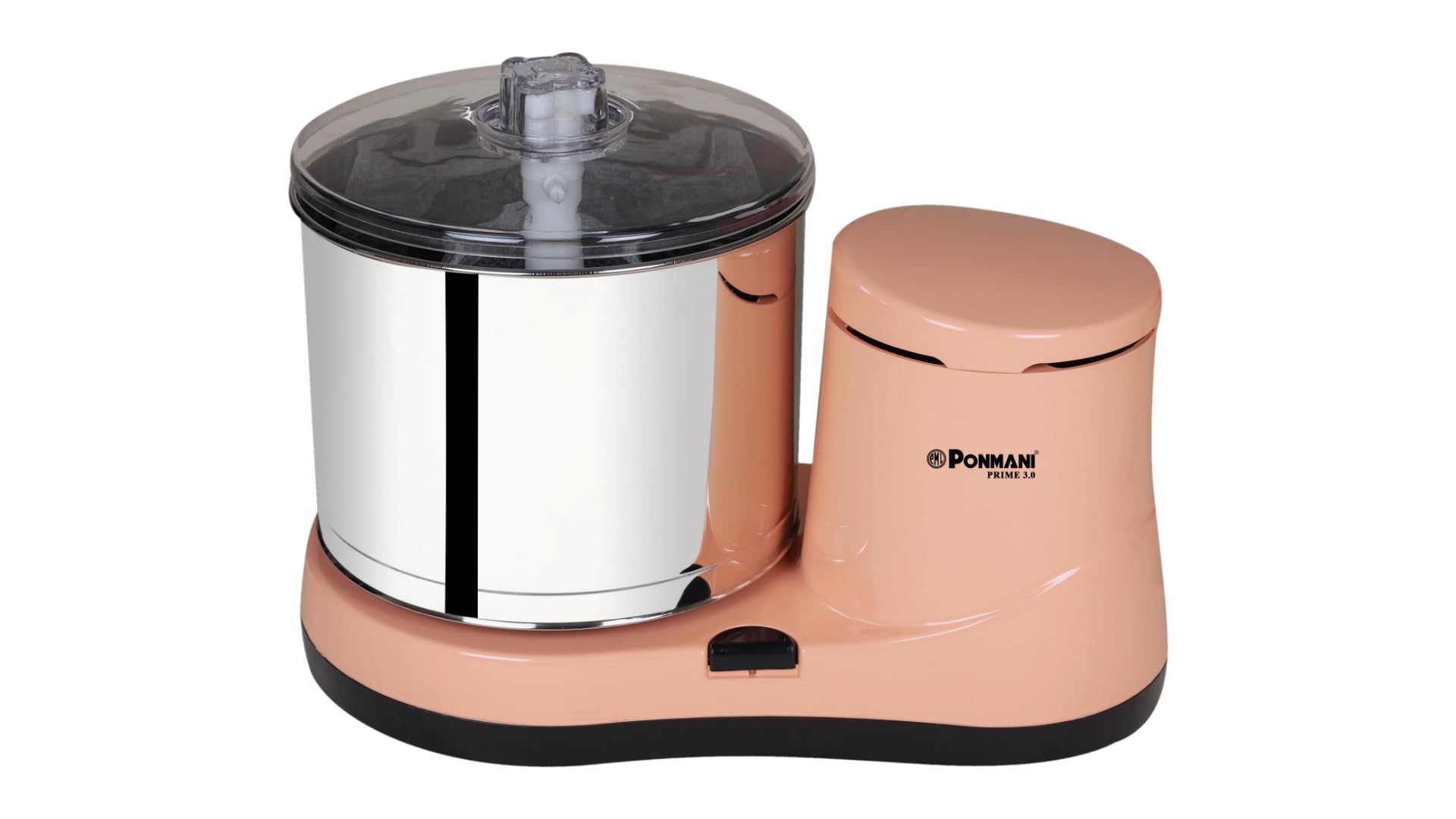 Prime 3.0 Table Top Wet Grinder - 3L Capacity, 100% Copper Motor, Peach Color for Indian Cooking, Idli & Dosa Batter, Chutney & Curry Paste Making