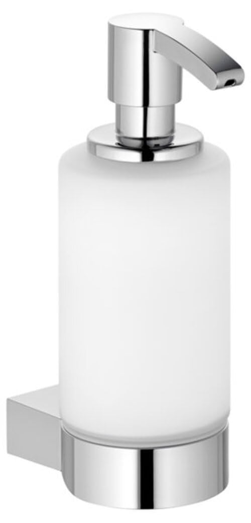 14957019000 Chrome-Plated Plastic Soap Dispenser with Pump - Ideal for Kitchen, Bathroom & Office Use