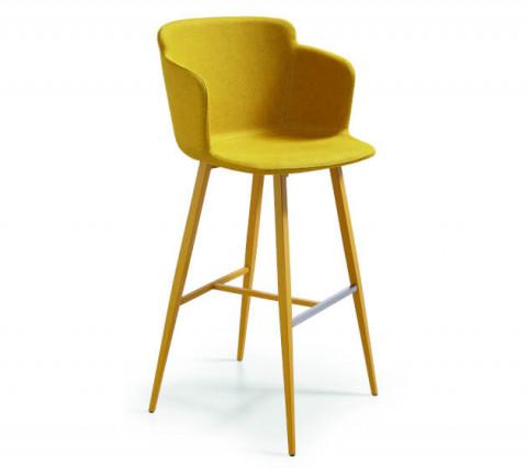 Midj Calla P M TS Stool with Arms - Modern Accent Chair for Living Room, Bedroom, or Office - Comfortable Seating with Stylish Design for Home Decor