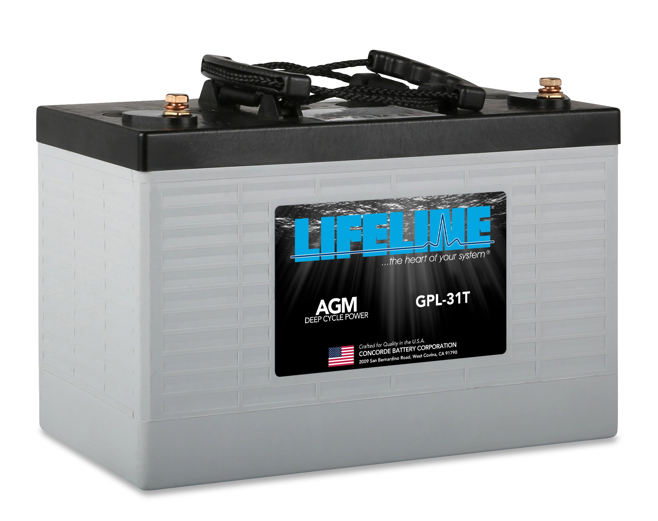 12V 105Ah AGM Deep Cycle Battery - Lifeline GPL 31T for Floor Scrubbers, Machines, Marine & RV Use - Reliable Power for Industrial Equipment, Solar Systems & Off-Grid Applications