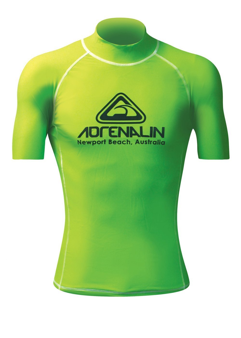 Adrenalin Adult High Visibility Short Sleeve Rash Guard - UV Protection Swim Shirt for Surfing, Swimming & Water Sports | Quick-Dry Performance Wear